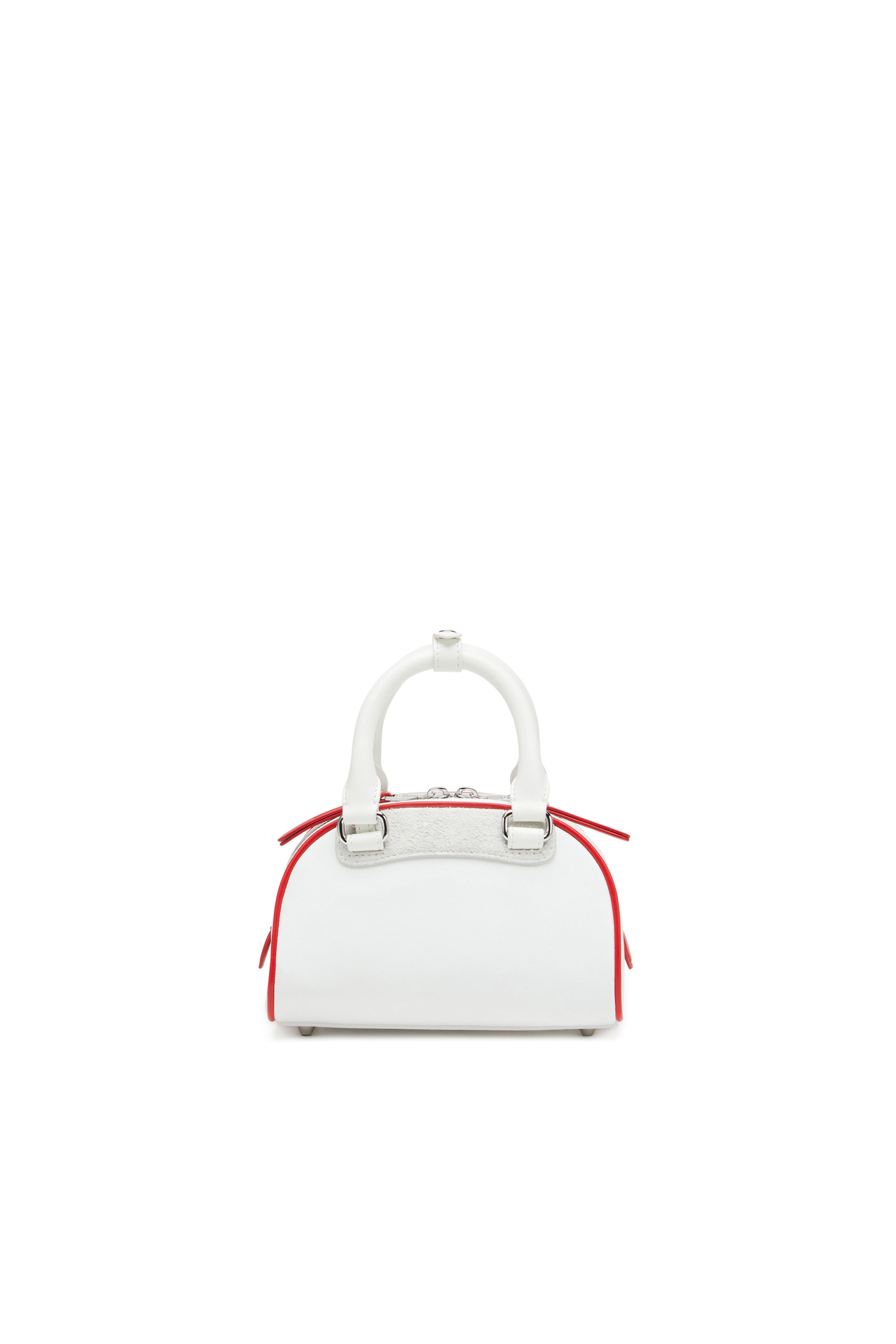 Diesel - 1DR DOME CROSSBODY, 1DR Dome-Mini sac bowling color-block Femme in Blanc - 2