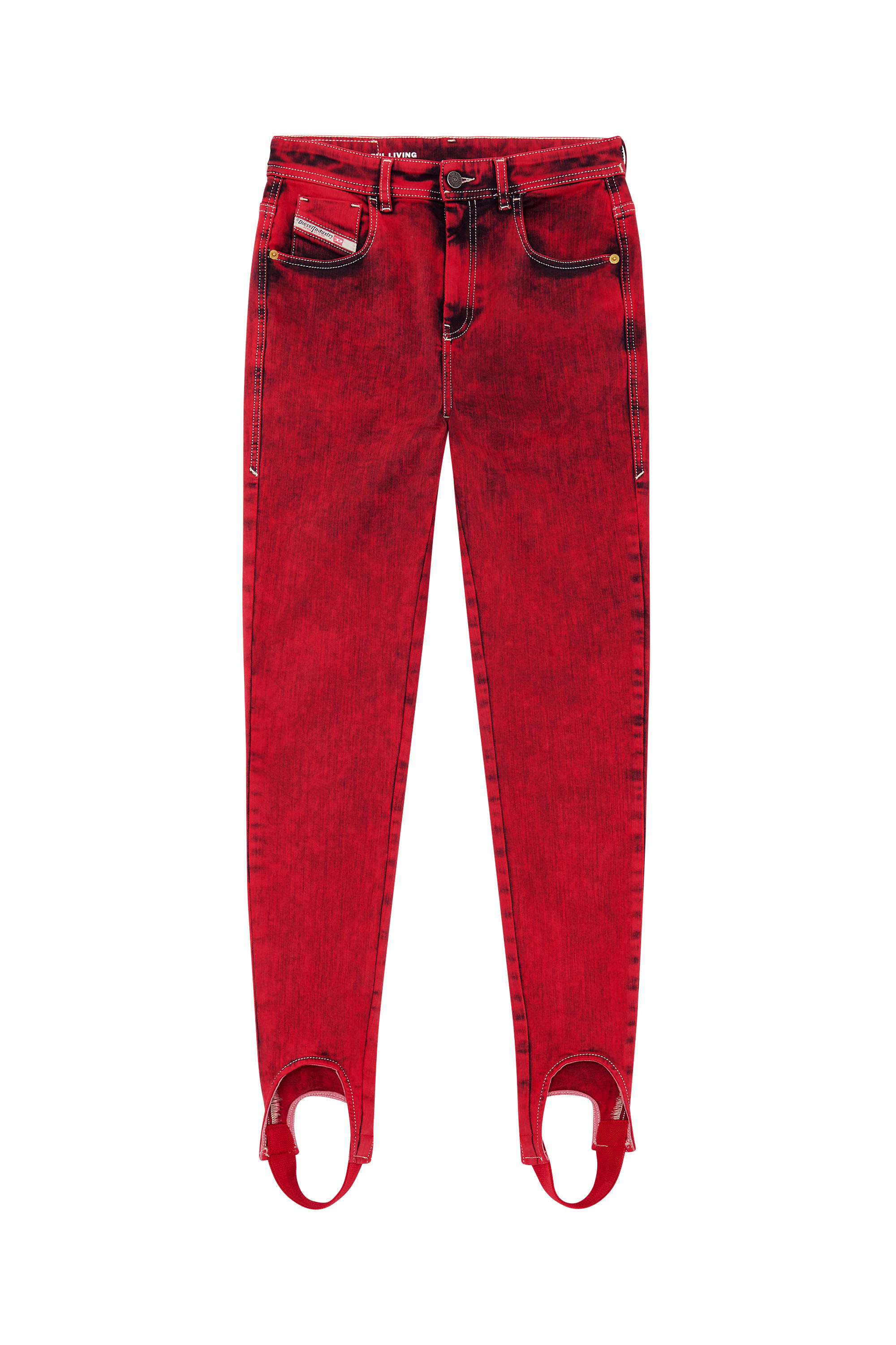 Diesel - SLANDY JoggJeans® 09D36 Super skinny Jeans, Rosso - Image 6