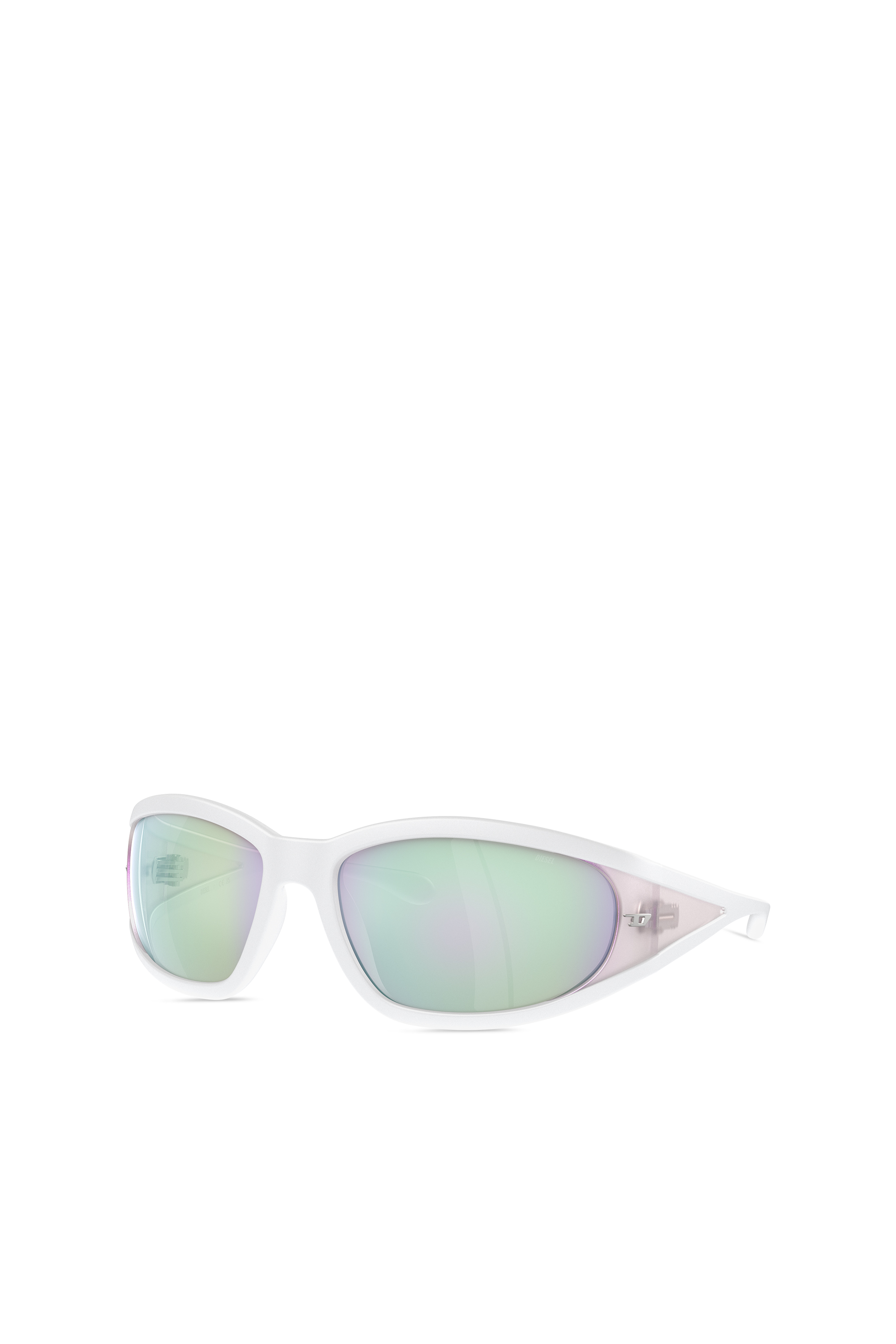 Diesel - 0DL3002, Occhiale in acetato con forma rettangolare Unisex in Bianco - 5