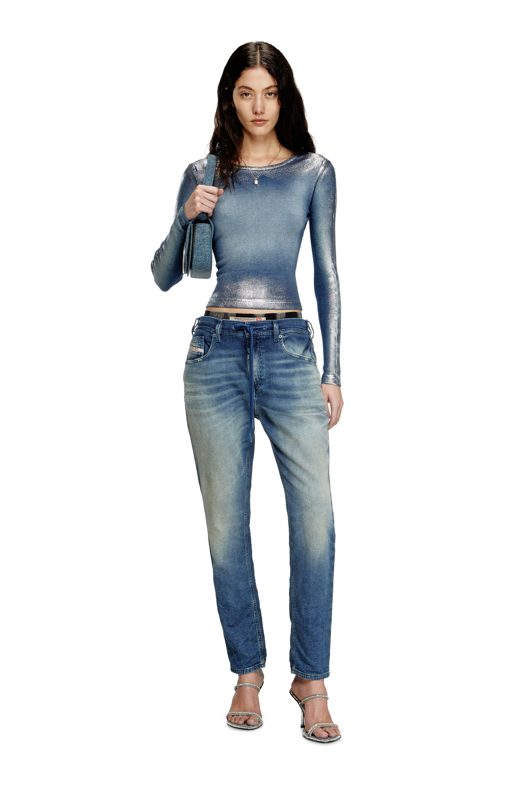 Diesel - Regular 2031 D-Krailey Joggjeans® 068PQ Femme, Bleu moyen - Image 2