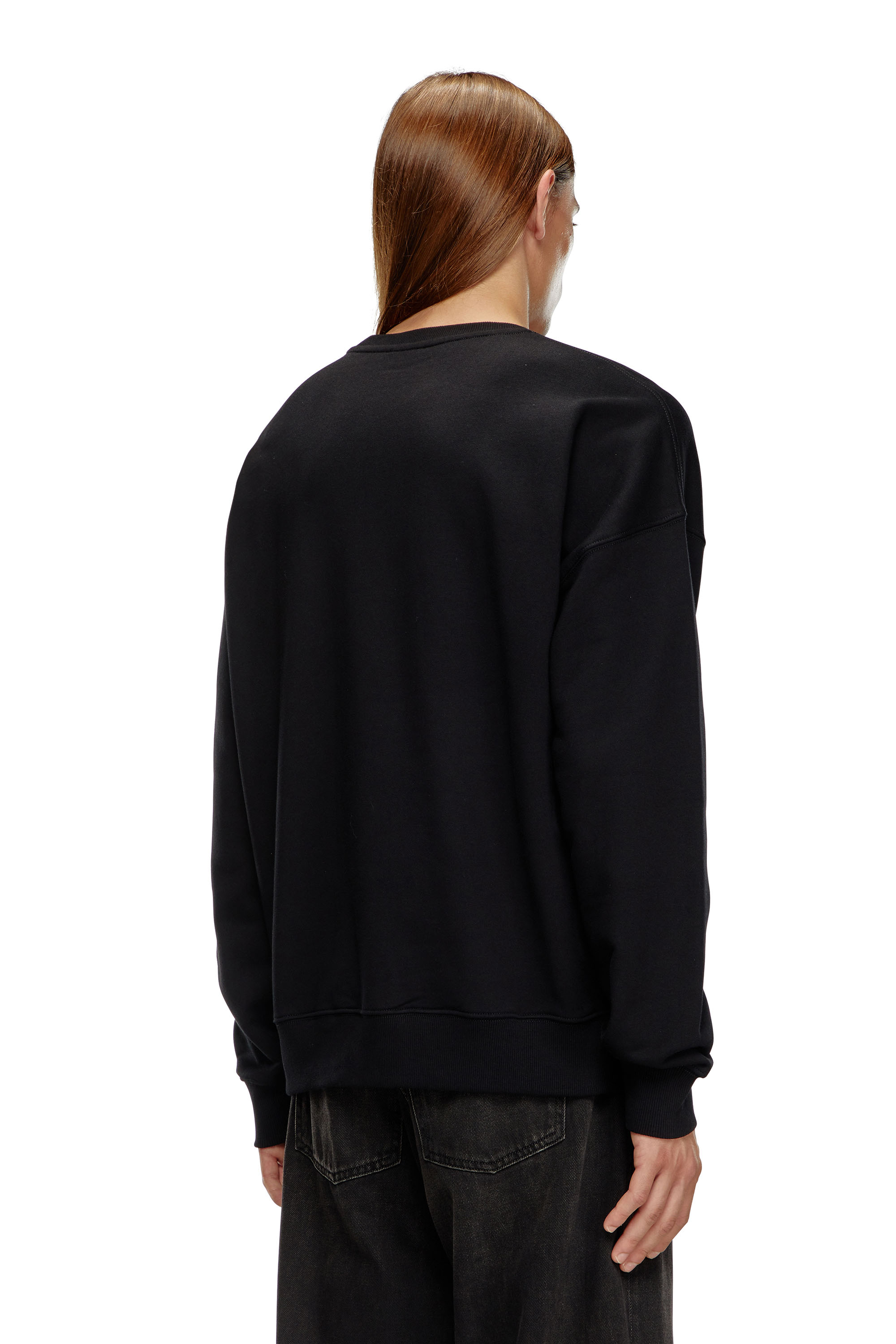 Diesel - S-ROB-DOVAL-PJ, Felpa con patch oval D Uomo in Nero - 4