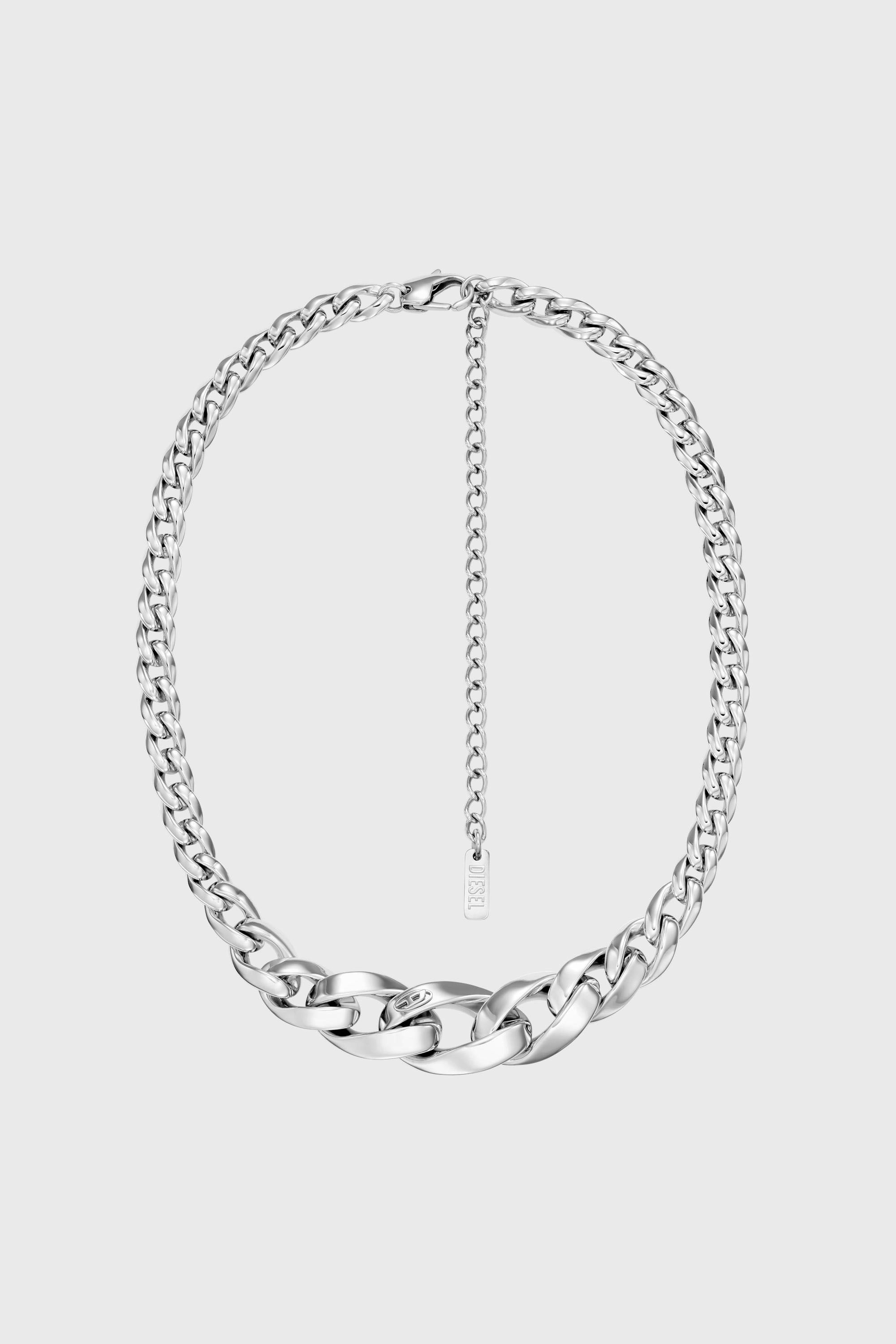 Diesel - DX1720040, Collier cha&icirc;ne en acier inoxydable Mixte in Gris argent&eacute; - 1