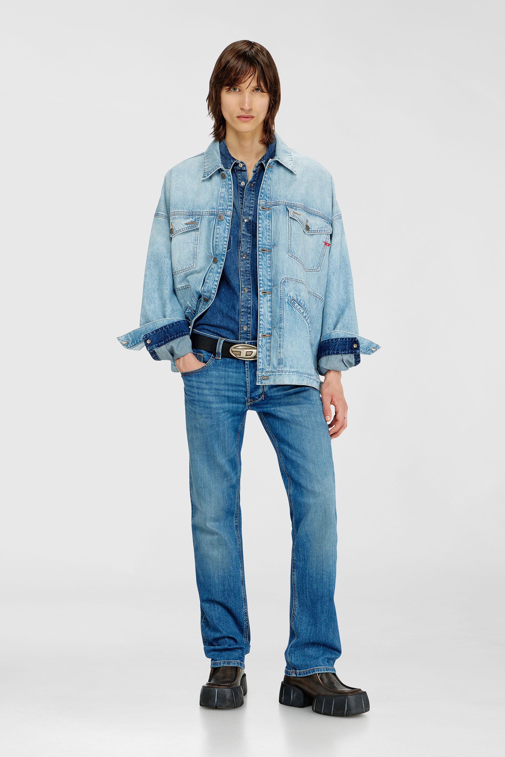 Diesel - Herren Regular Jeans 1985 Larkee 0KIAL, Hellblau - 2
