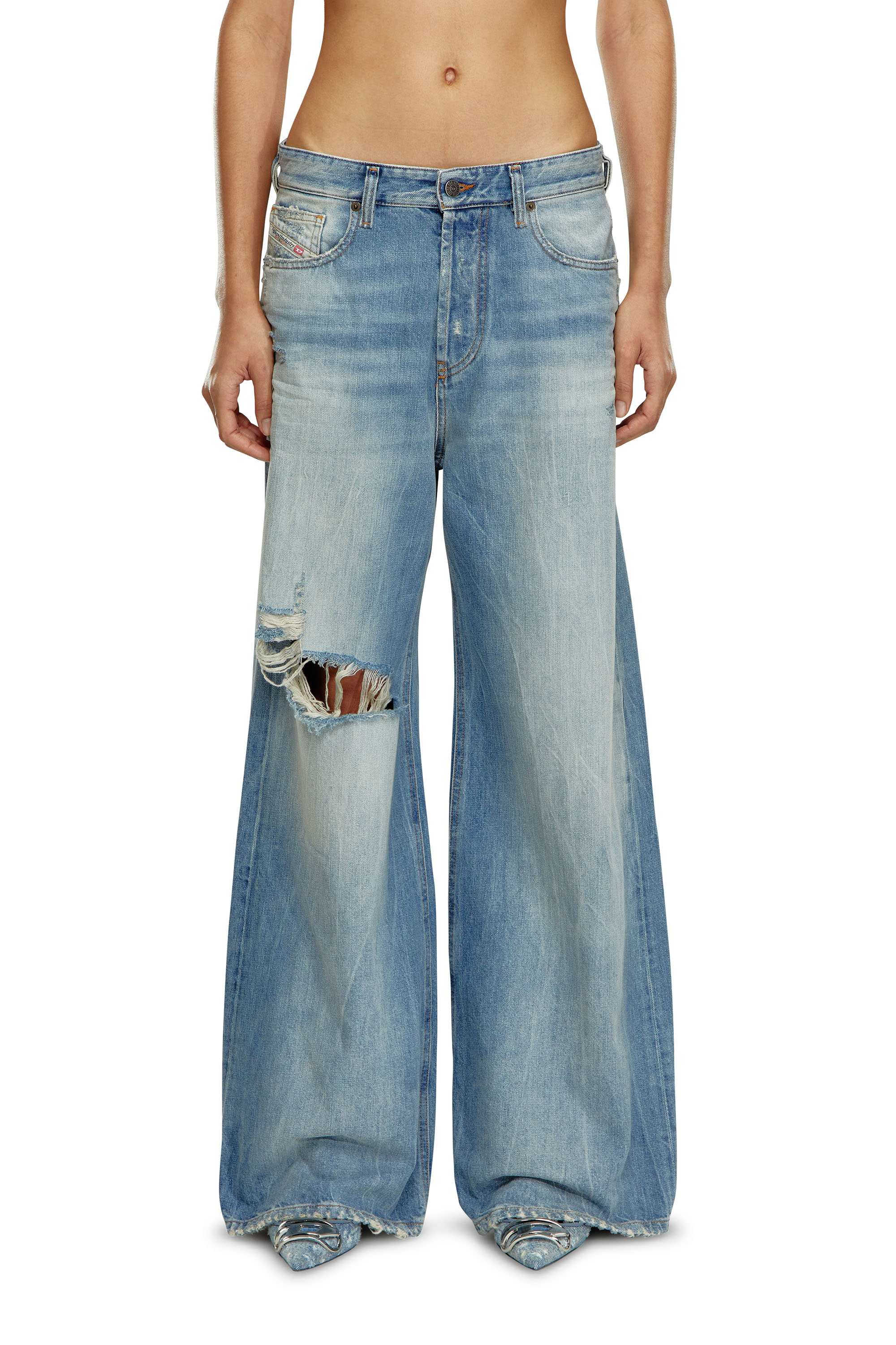 Diesel - Relaxed Jeans 1996 D-Sire 09H58 Femme, Bleu Clair - Image 3