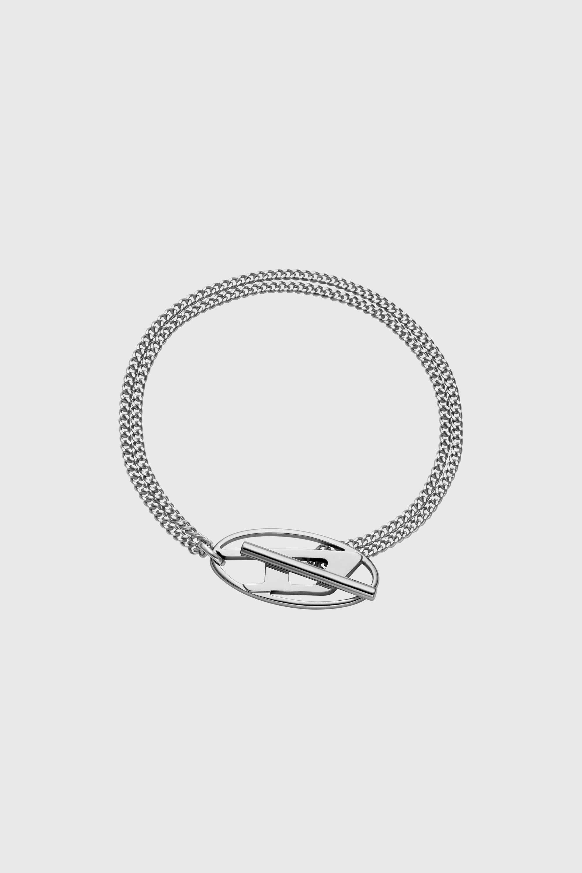 Diesel - DX1535040, Bracciale a catena in acciaio inossidabile Unisex in Argento - 1