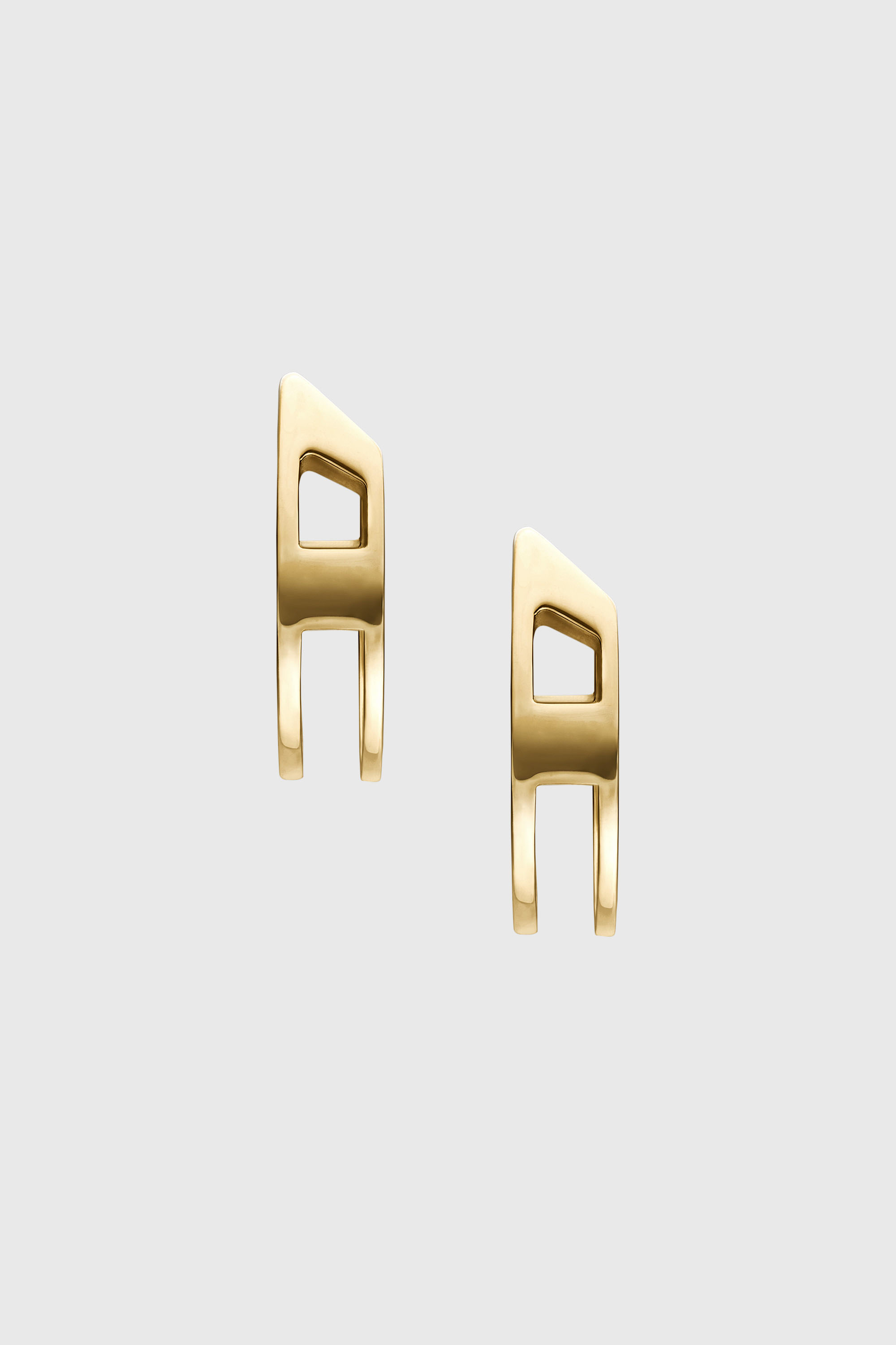Diesel - DX1671710 JEWELLERY, Unisex Creolen-Ohrringe aus goldfarbenem Edelstahl in Gold - 2