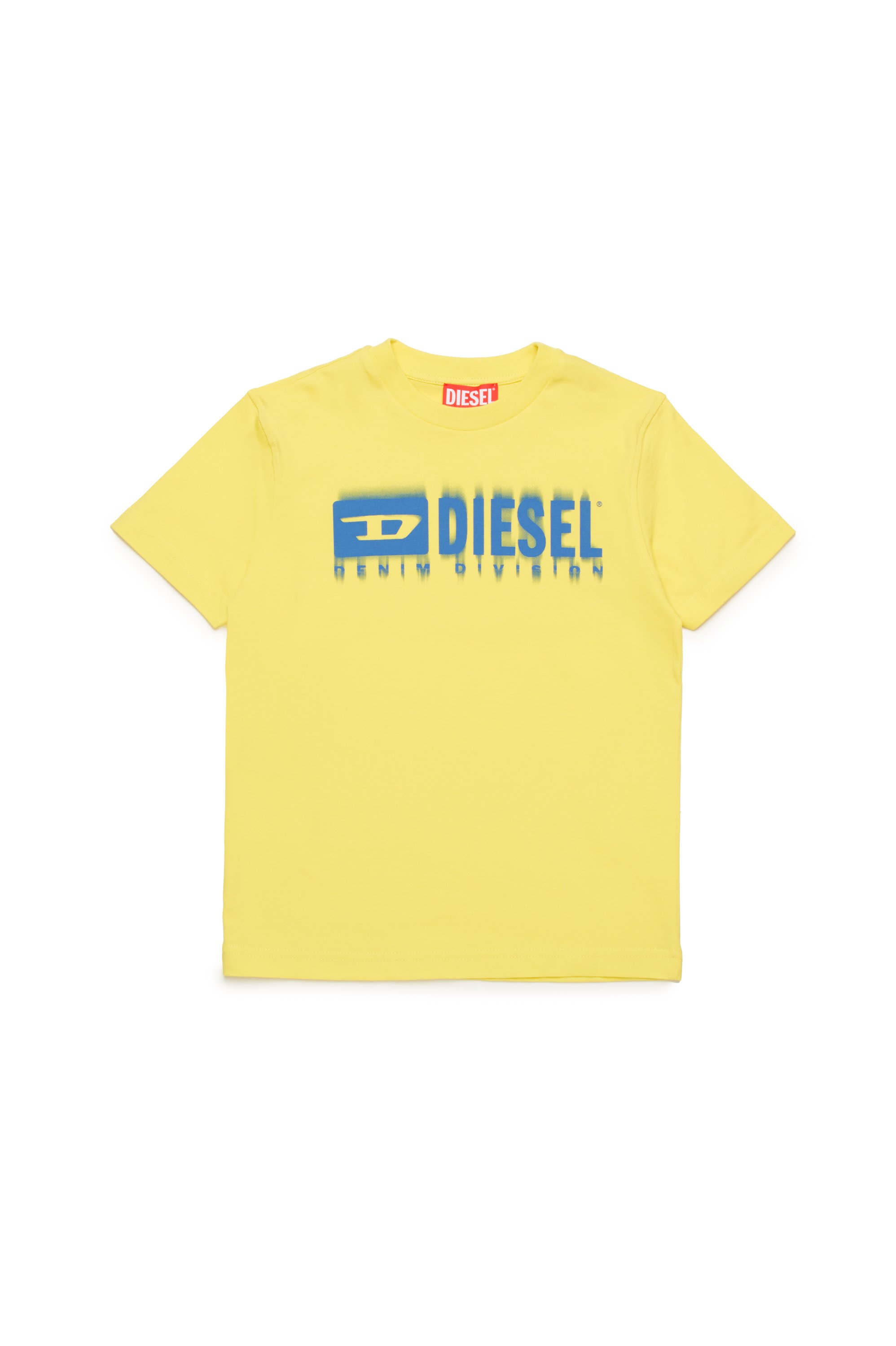 Diesel - TDIEGORL6, T-shirt avec logo taché Homme in Jaune - 1