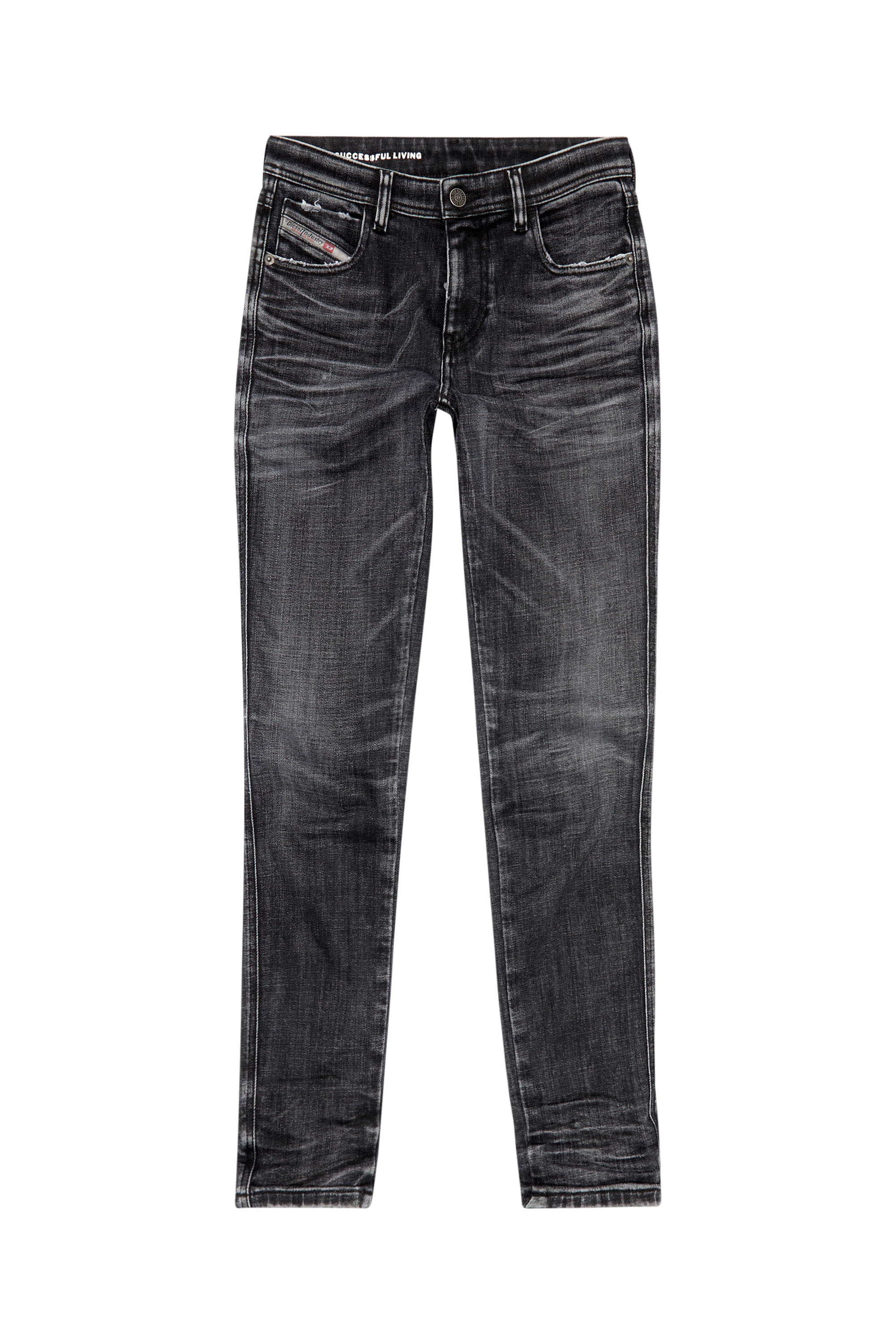 Diesel - Skinny Jeans 2015 Babhila 09G50, Nero/Grigio scuro - Image 5