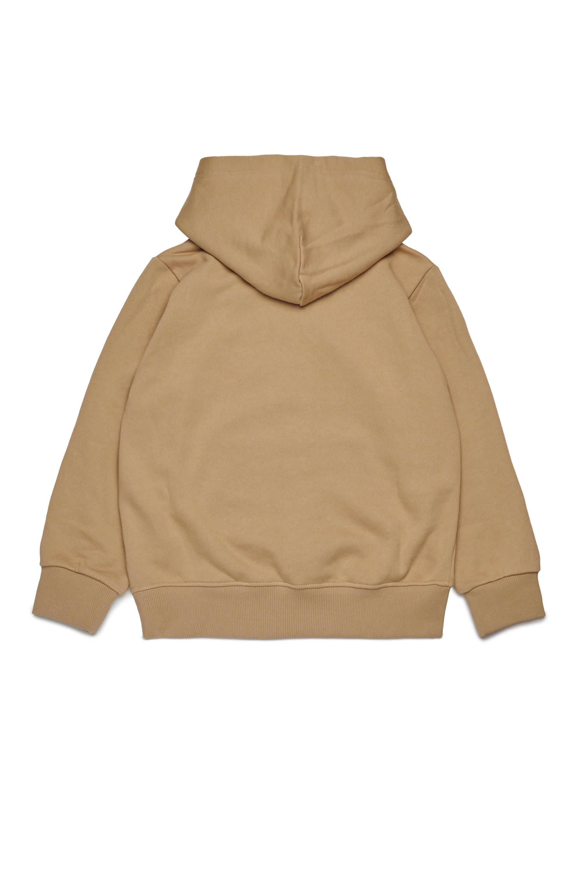 Diesel - SBONNIEHOOD OVER, Hoodie in cotone con logo Oval D Uomo in Marrone - 2
