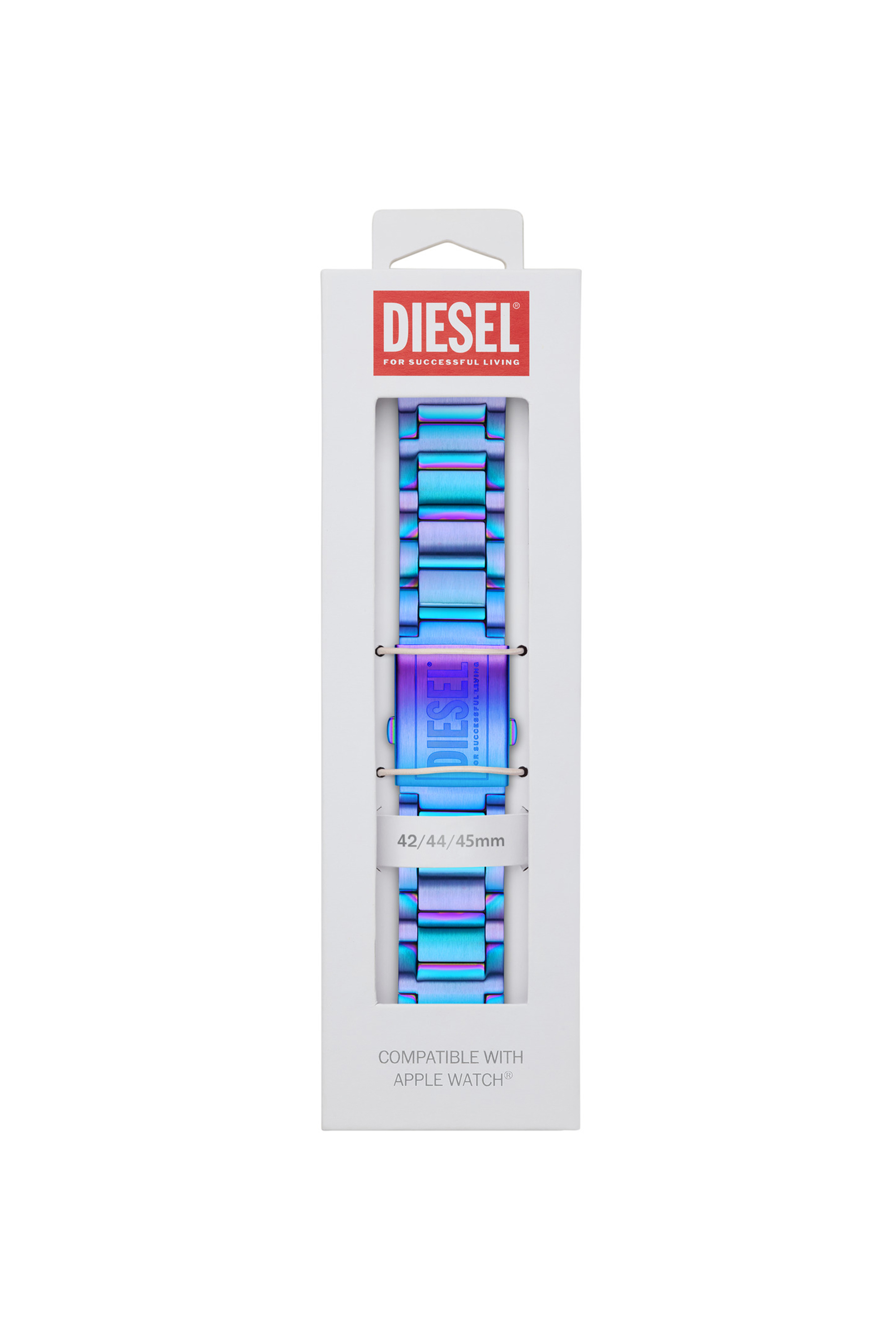 Diesel - DSS007, Unisex Edelstahlband mit Apple Watch®, 42-mm, 44-mm, 45-mm in Blau - 2