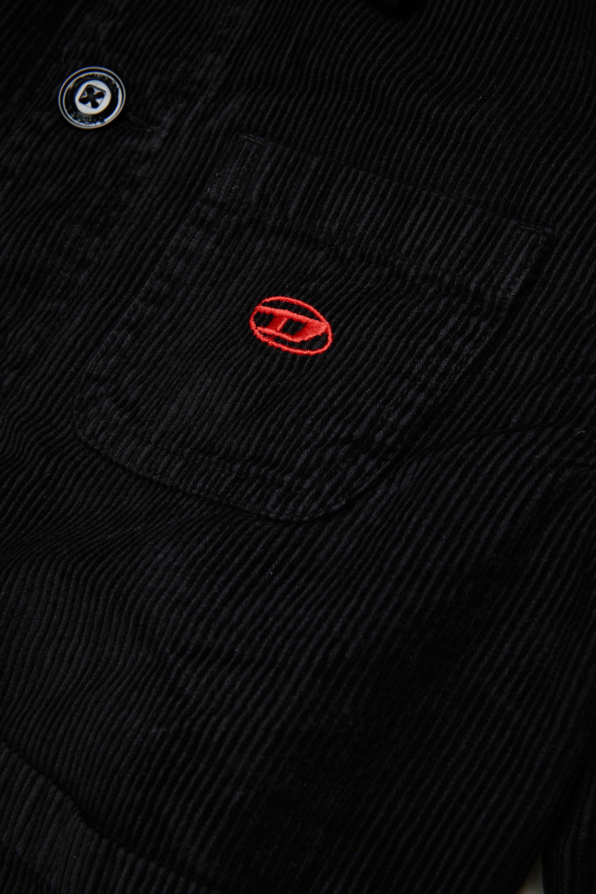 Diesel - JMILL, Giacca camicia in velluto a coste Uomo in Nero - 4