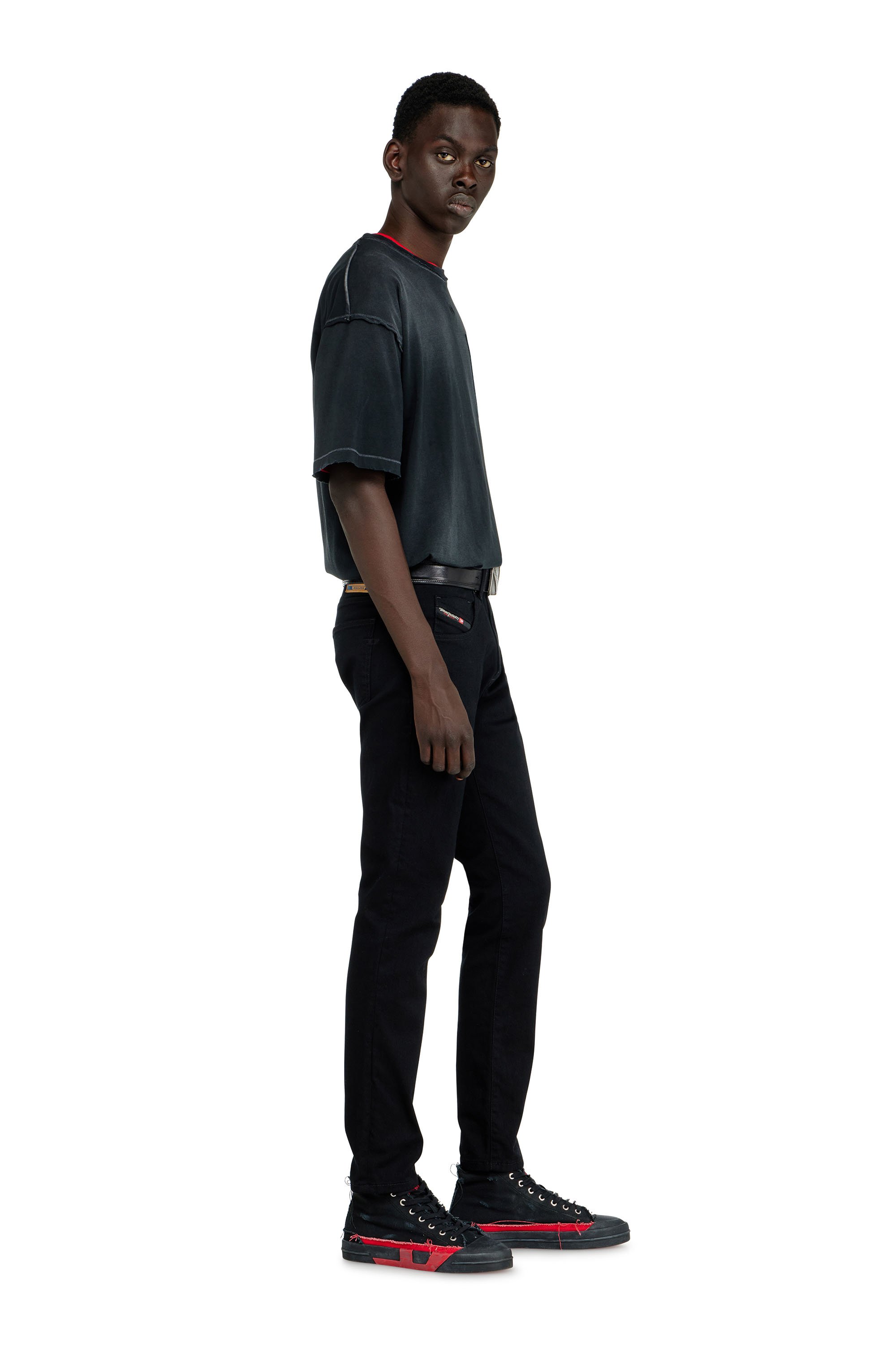 Diesel - Man's Slim Jeans 2019 D-Strukt 069YP, Black/Dark grey - 3