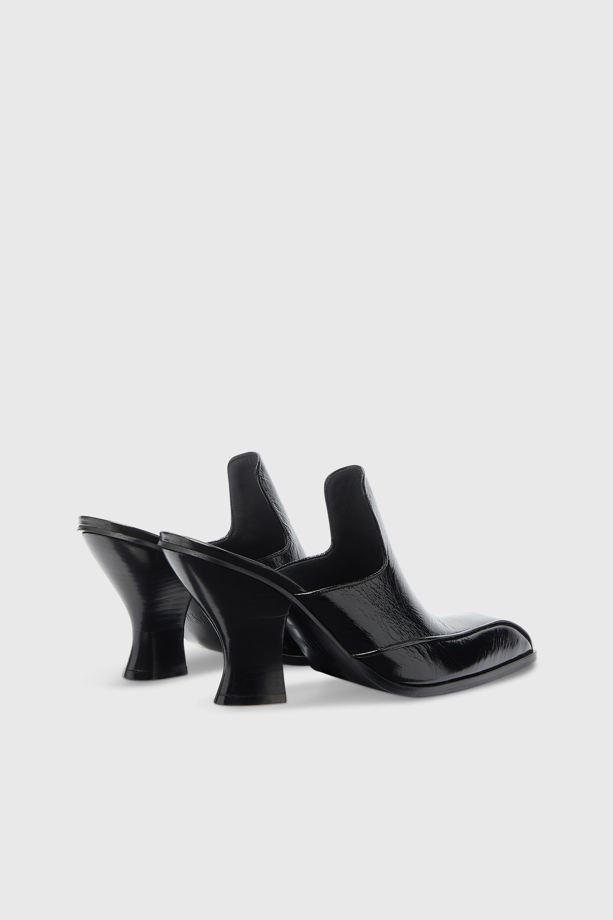 Diesel - D-LUFFY-75-MULE, Damen D-Luffy - Mules im Lackleder im Western-Stil in Schwarz - 3