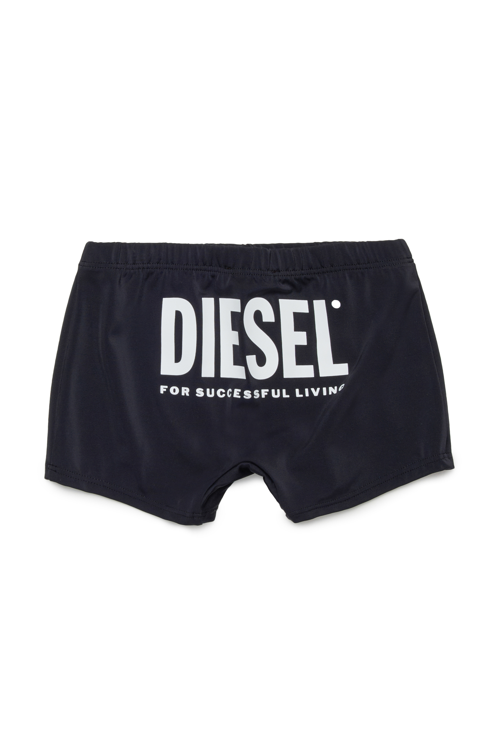 Diesel - MISFEL, Man's Swim shorts with back logo print in Black - 2