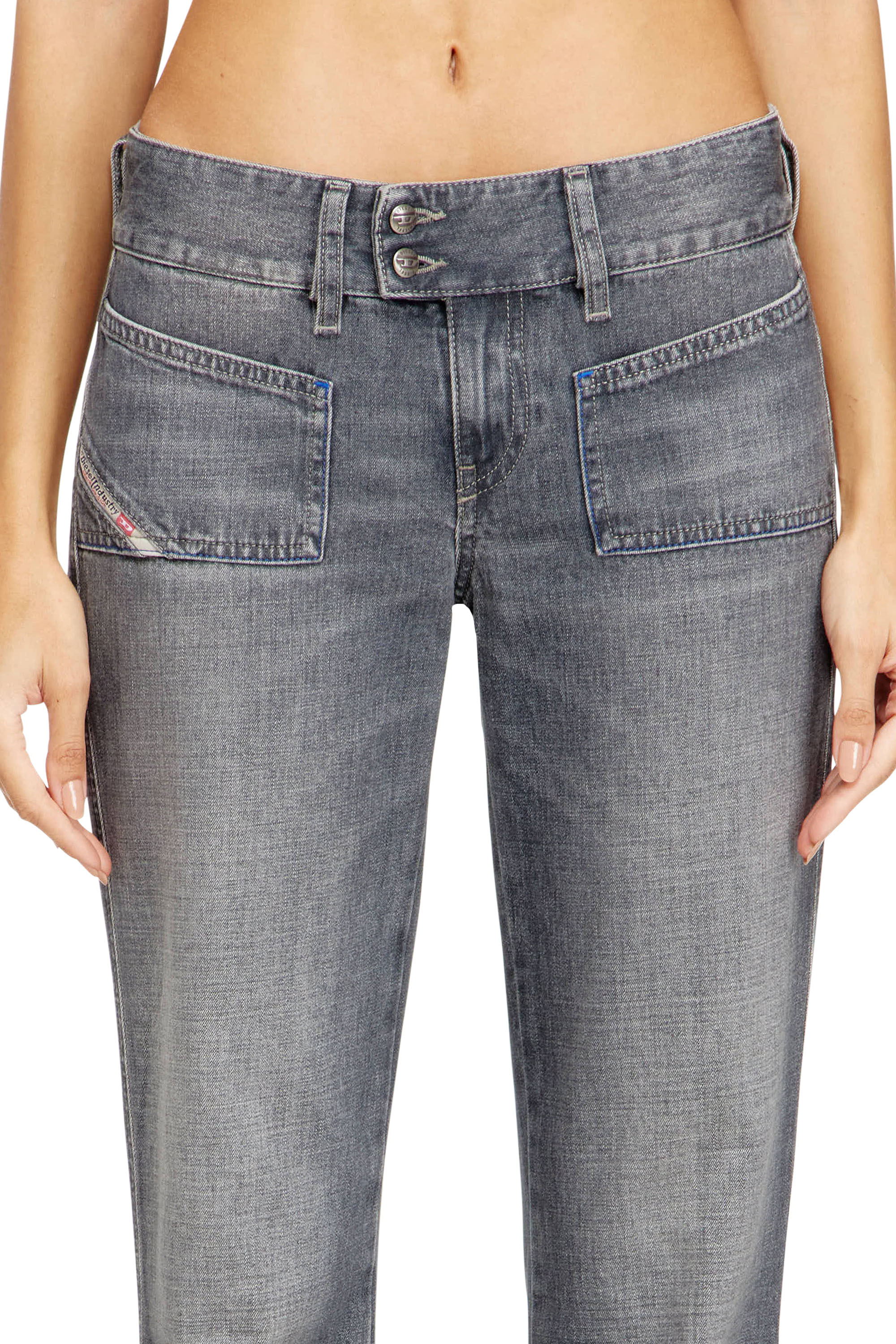 Diesel - Bootcut Jeans D-Hush 09N83 Donna, Grigio - Image 4