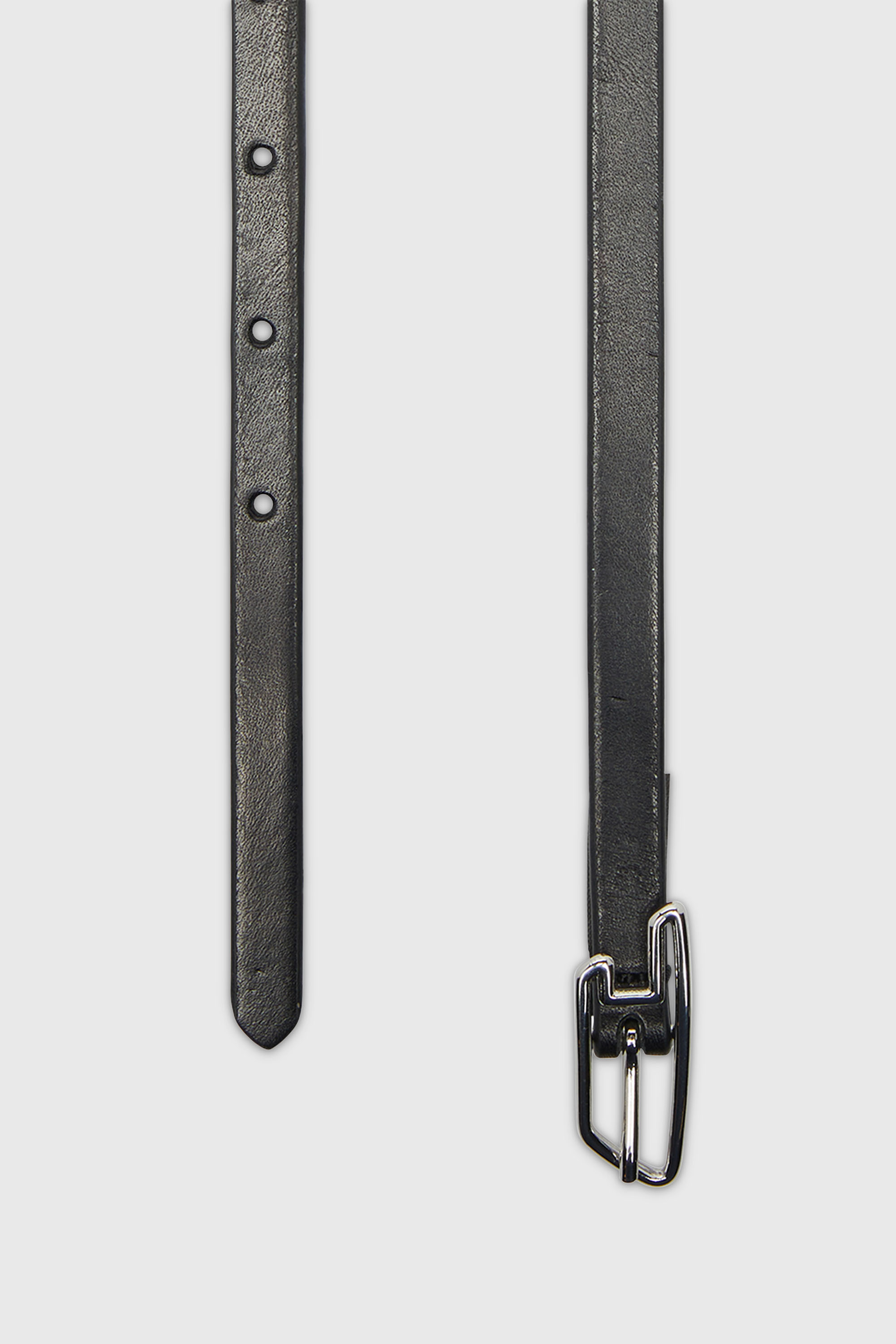 Diesel - B-D LINE W 10, Cintura 1,5 cm in pelle pull-up con fibbia D Donna in Nero - 2