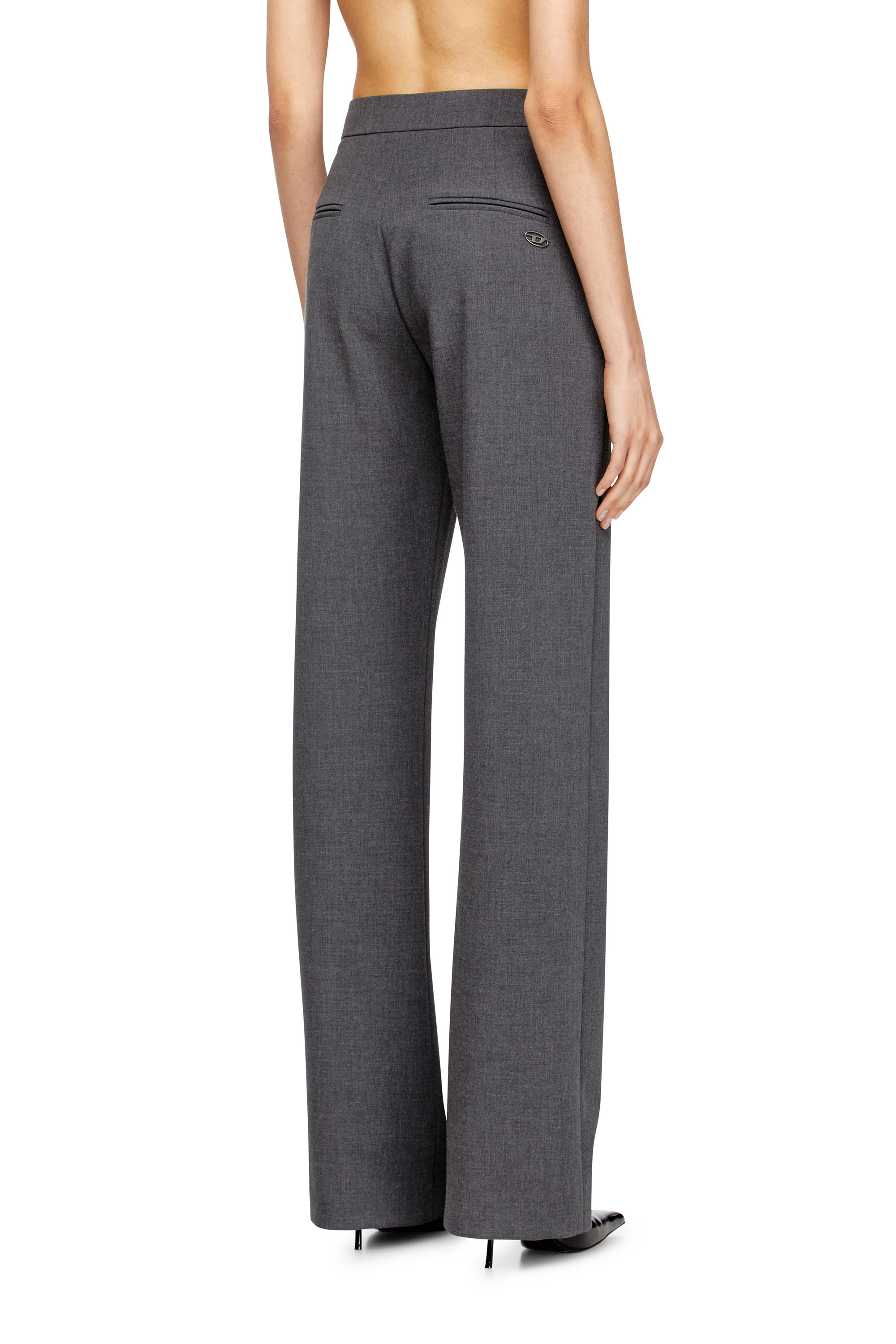 Diesel - P-ROMISE-S1, Damen Hoch taillierte, maßgeschneiderte Hose in null - 3
