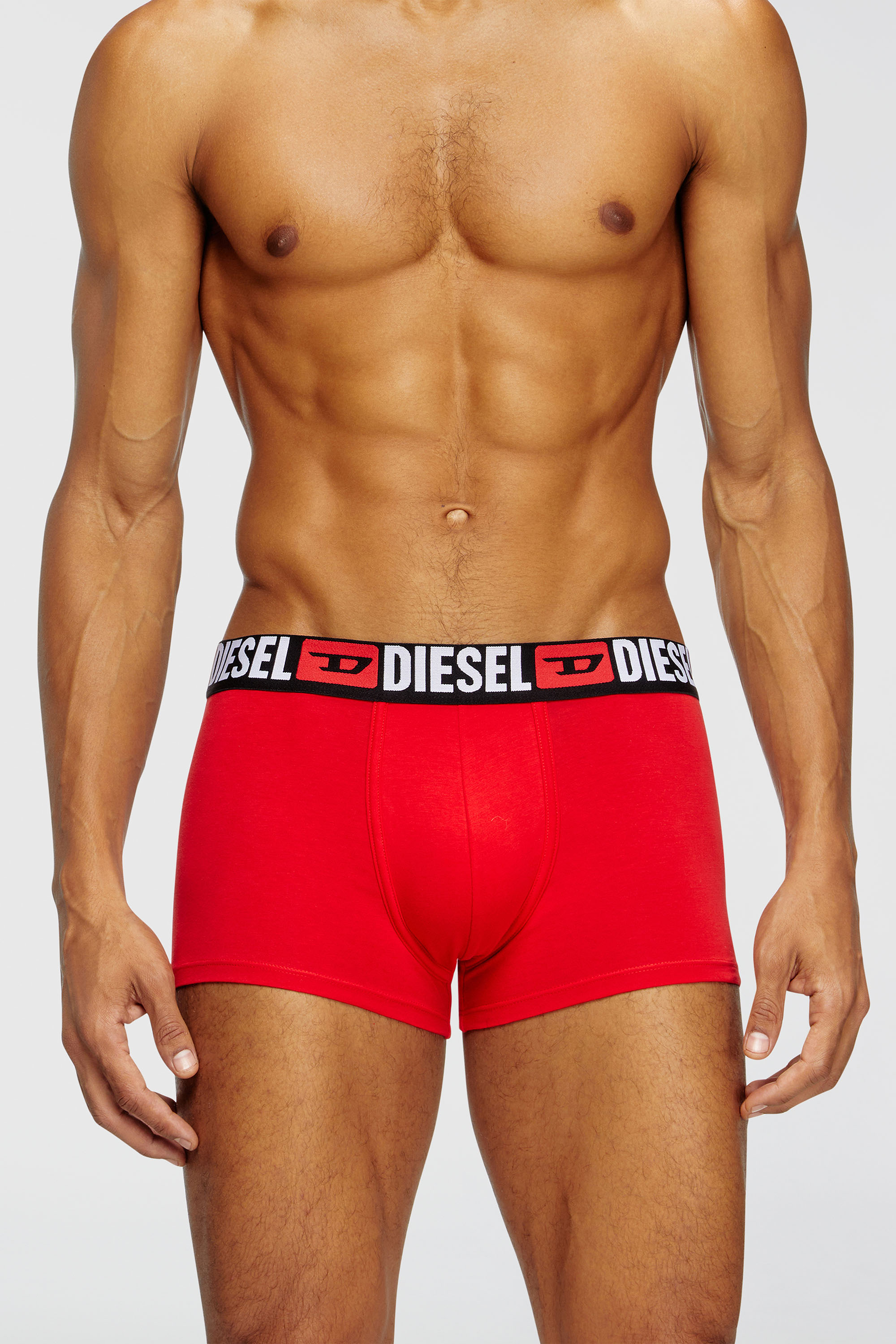 Diesel - UMBX-DAMIENTHREEPACK, Set da tre boxer con elastico in vita con logo all-over Uomo in Multicolor - 2