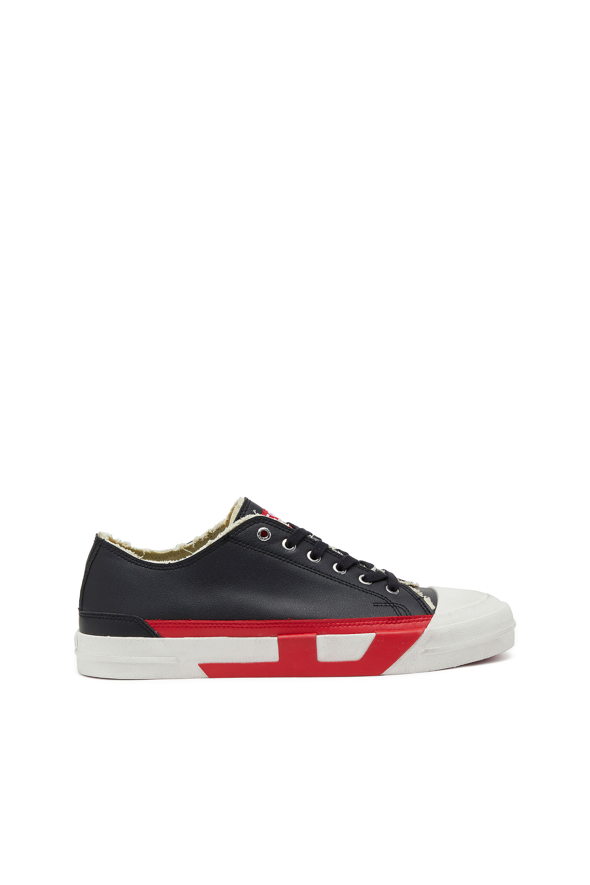 Diesel - S-D-VERSE LOW II, Man's S-D-Verse logo sneakers in Black/Red - 1