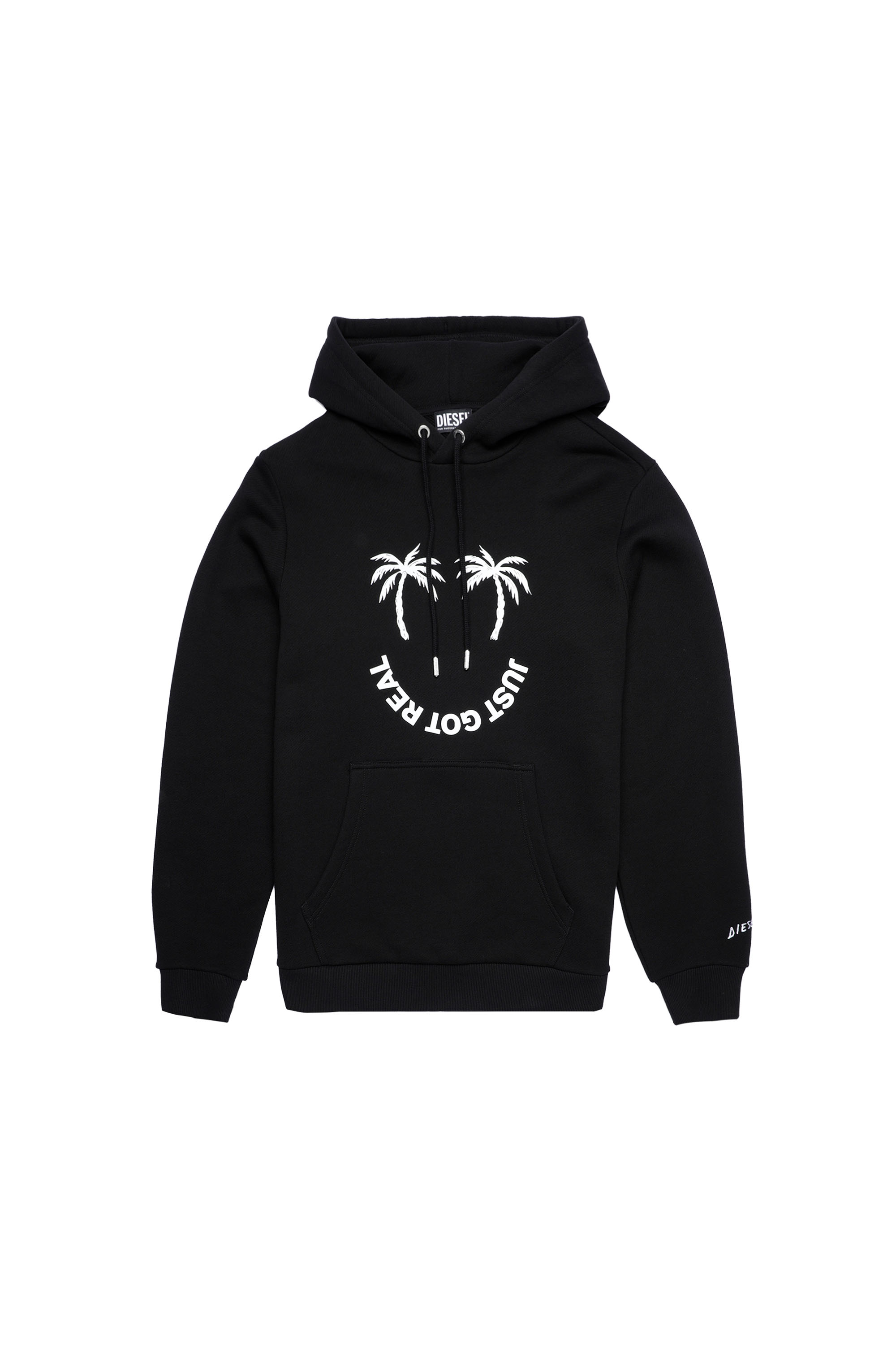 S-GIRK-HOOD-B1, Noir - Pull Cotton