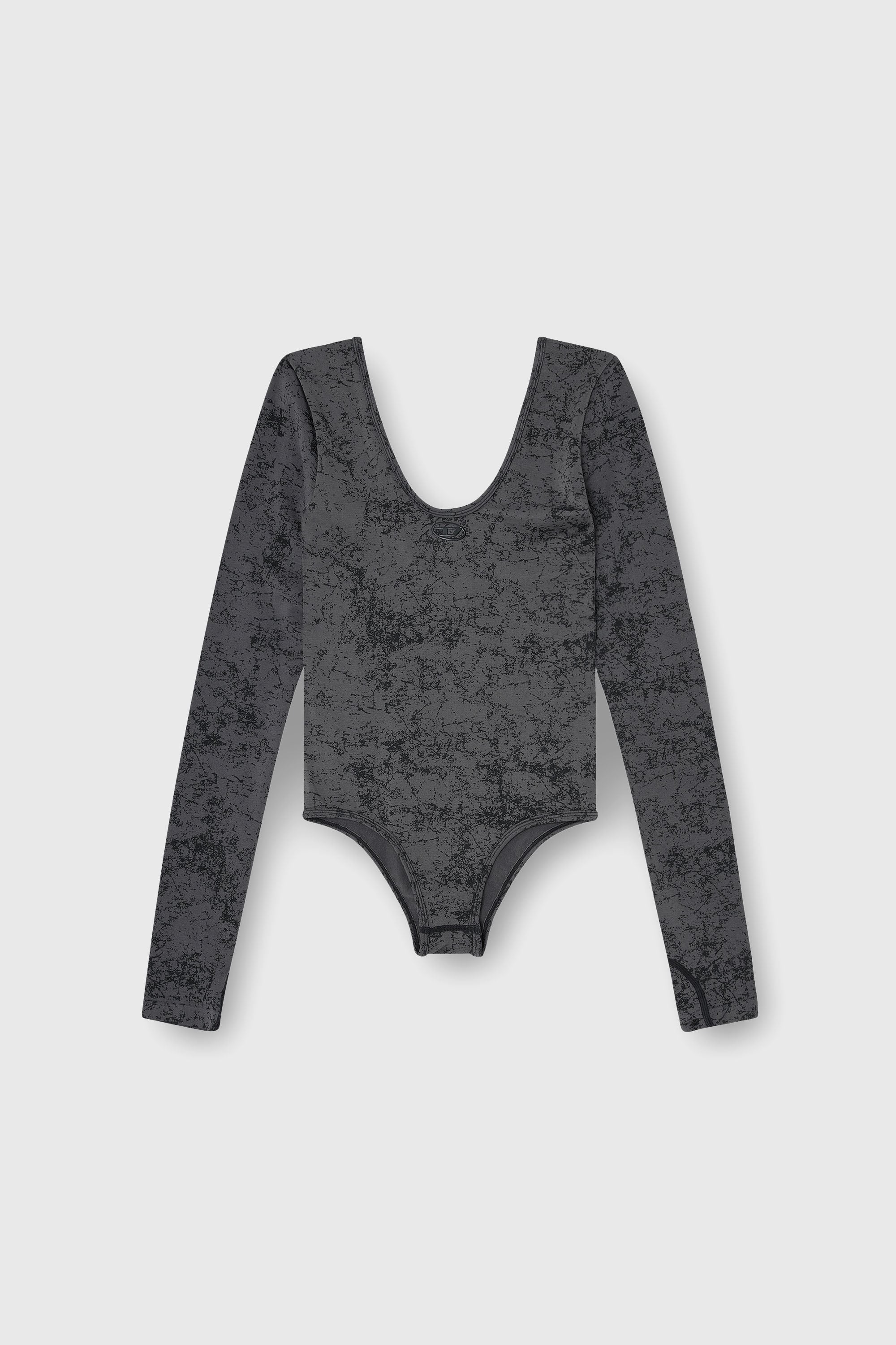 Diesel - IONNA-UTLT, Damen R&uuml;ckenfreier Bodysuit mit utility-print in Schwarz - 2