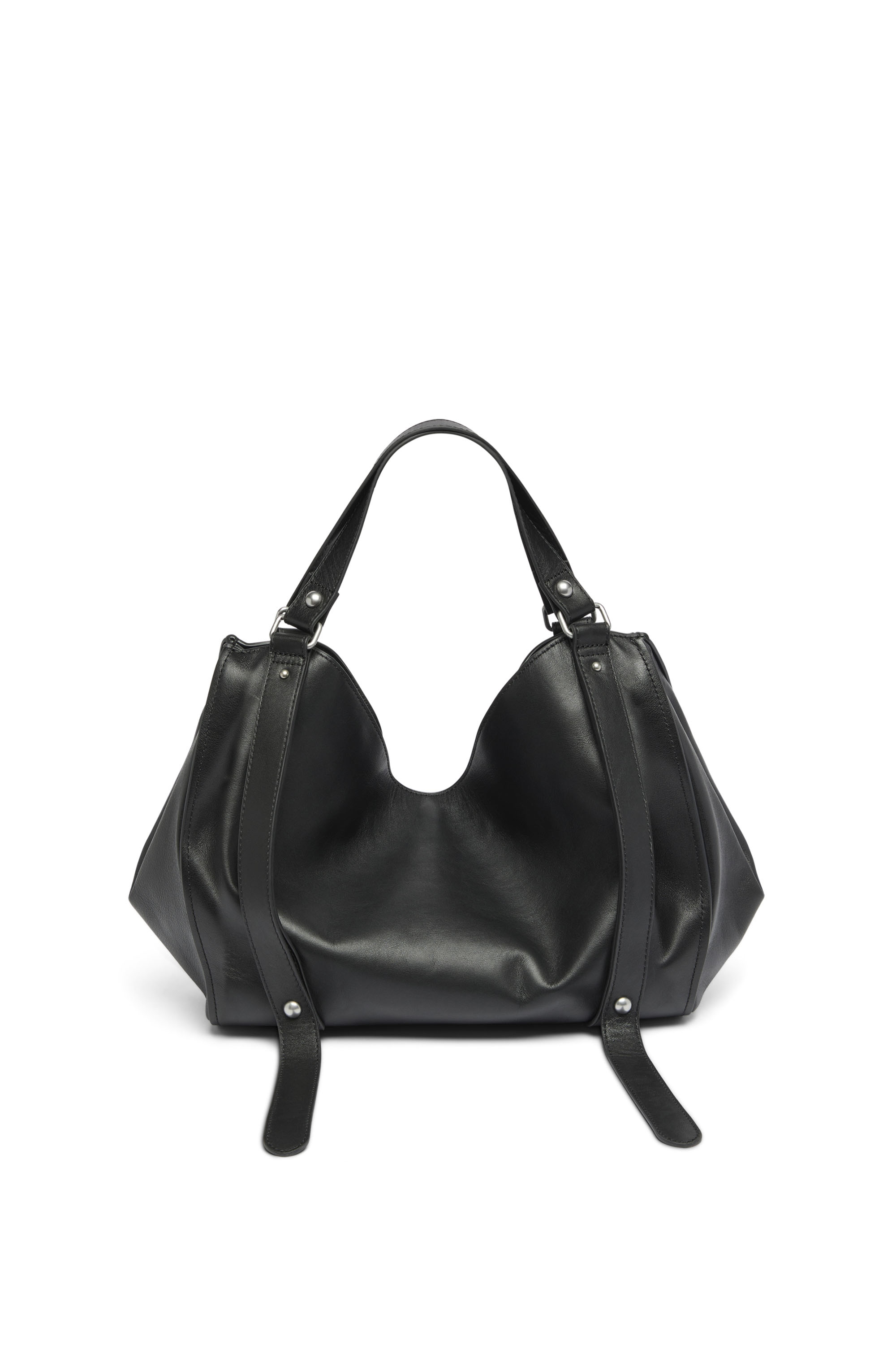 Diesel - D-ONE TOPHANDLE M, Unisex D-One-Medium Henkeltasche aus behandeltem Leder in Schwarz - 3