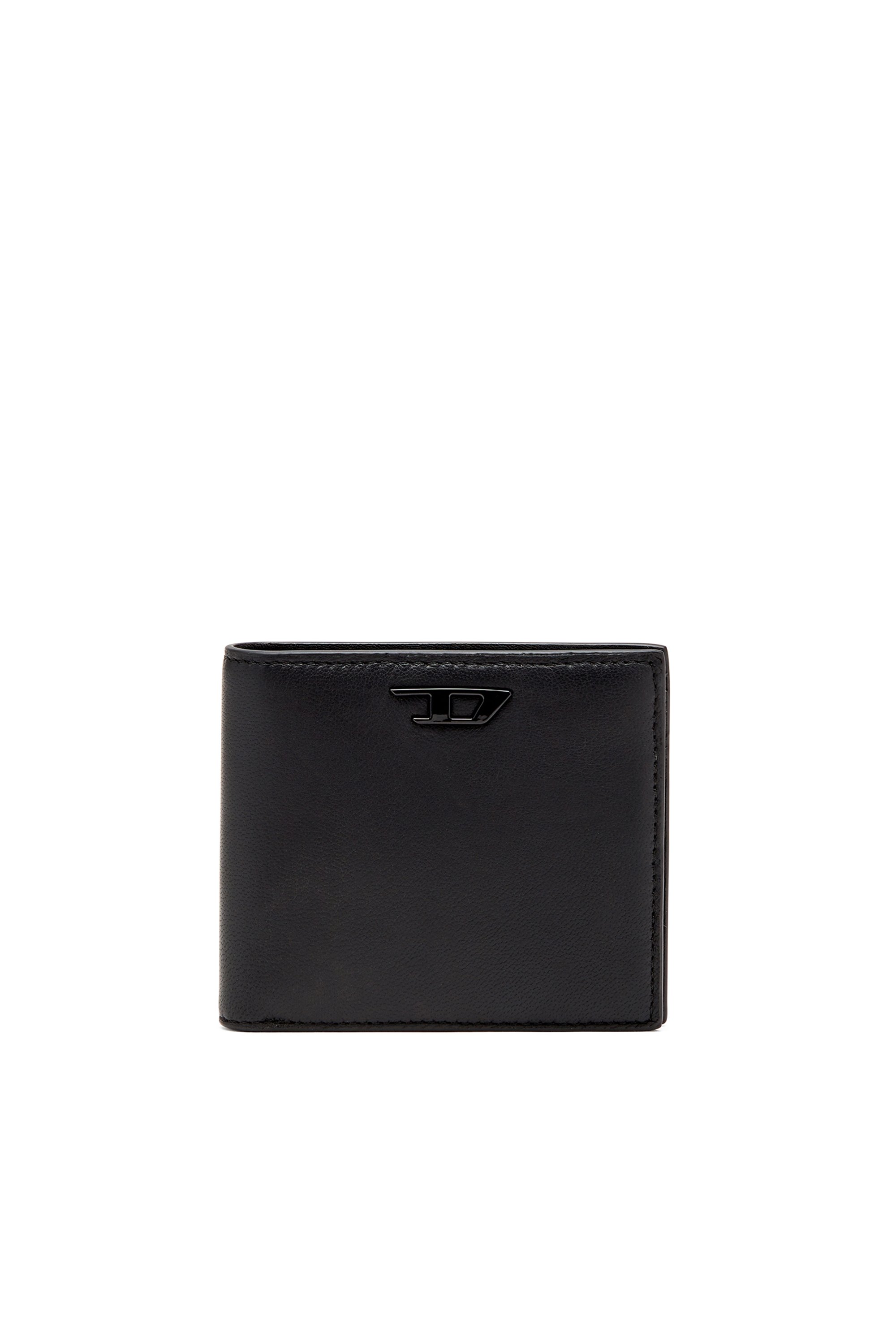 Diesel - RAVE BI-FOLD COIN S, Portafoglio a libro in nappa Uomo in Nero - 1