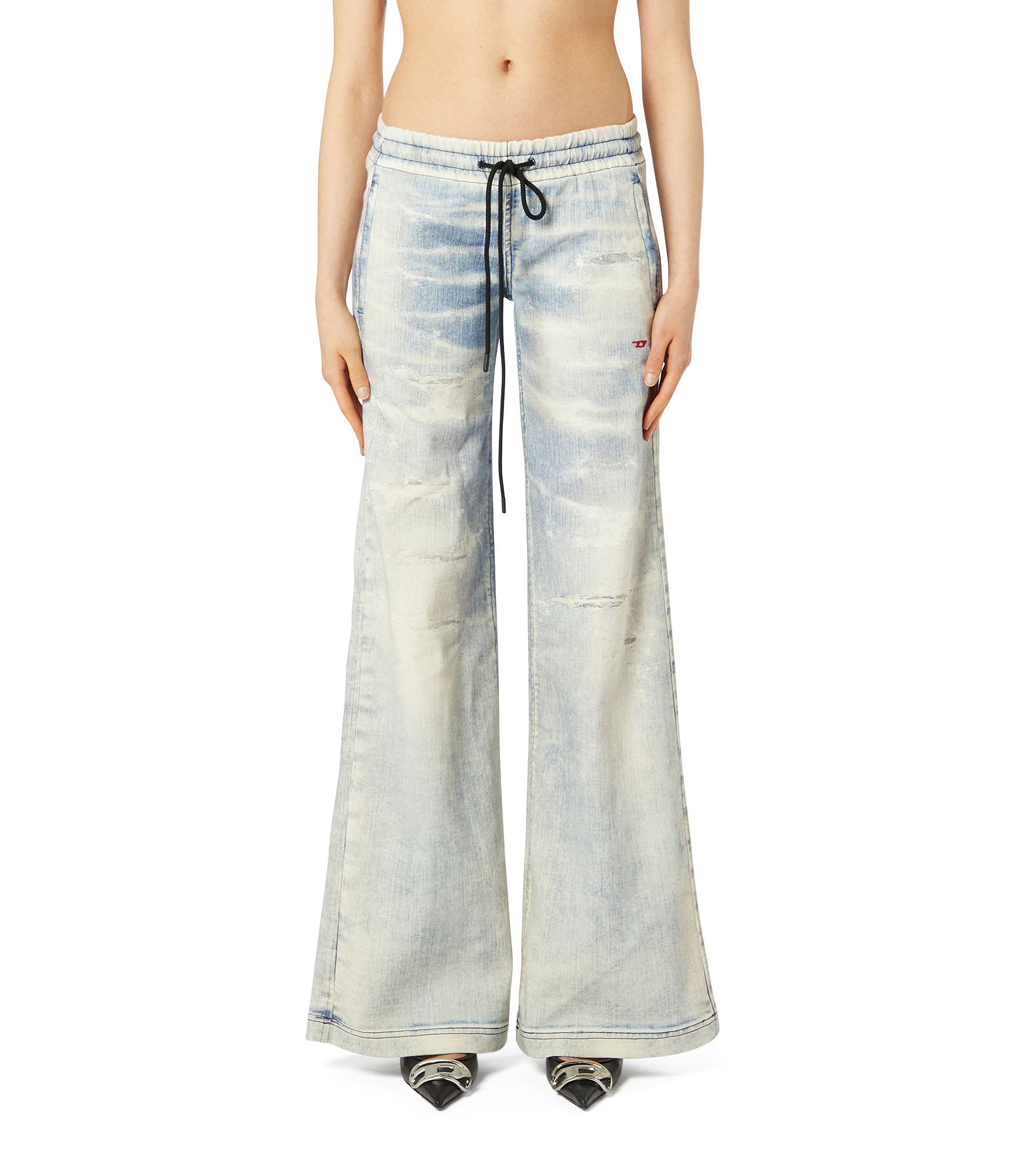 Diesel - Relaxed 2078 D-Ainty Joggjeans&reg; 068XM Donna, Blu Chiaro - Image 1