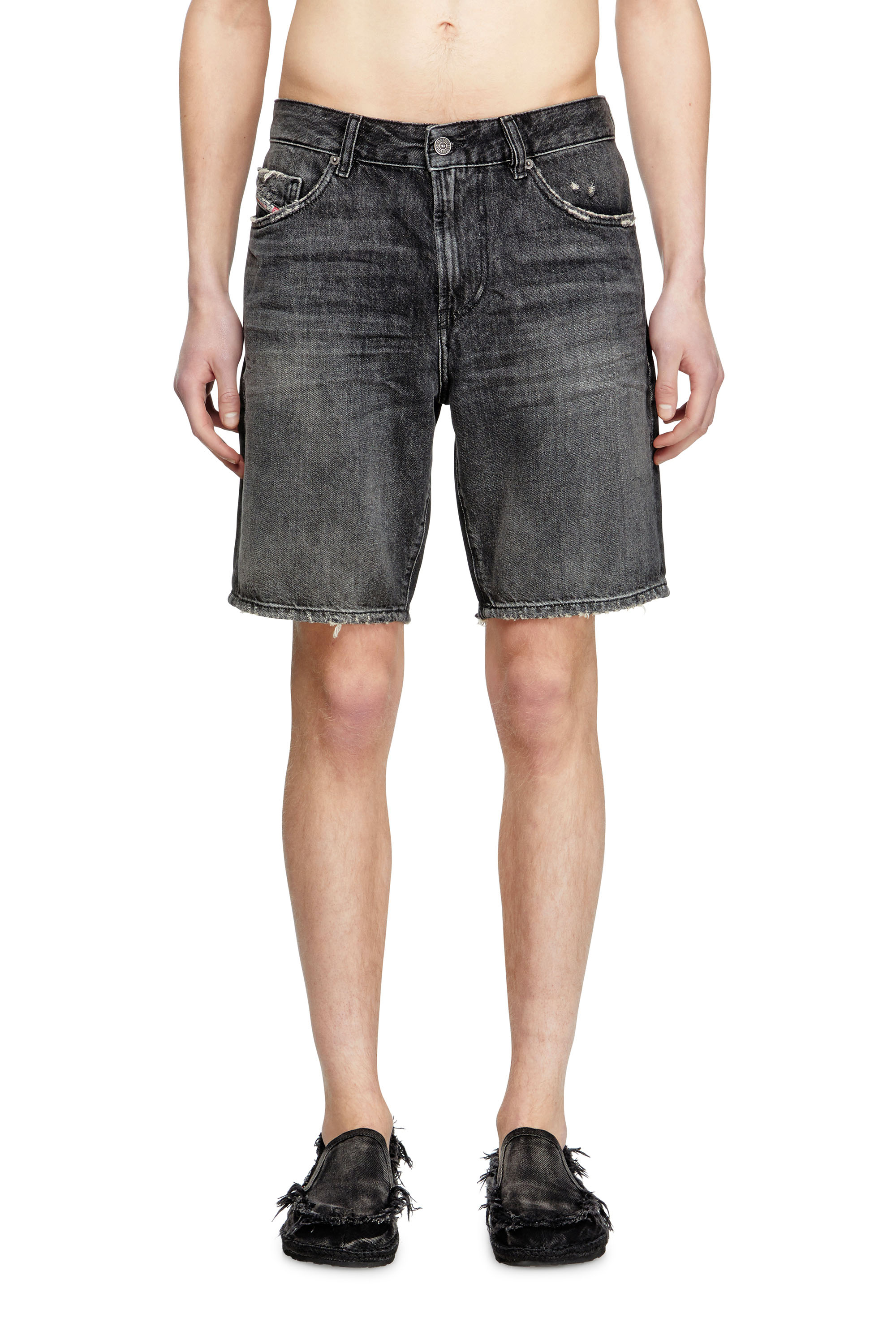 Diesel - D-FIN, Short slim en denim Homme in Noir - 1