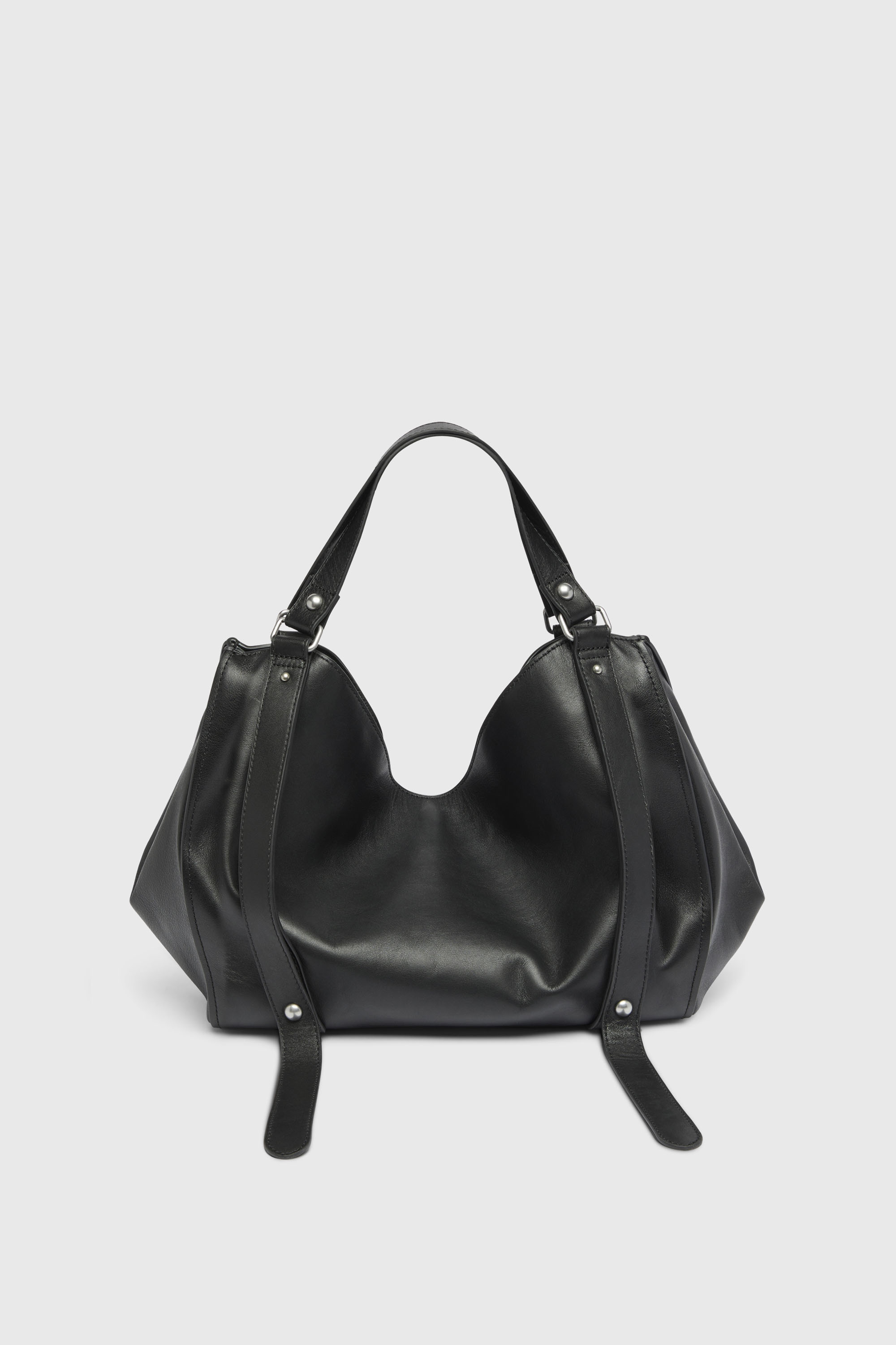 Diesel - D-ONE TOPHANDLE M, D-One-Borsa media a mano in pelle trattata Unisex in Nero - 3