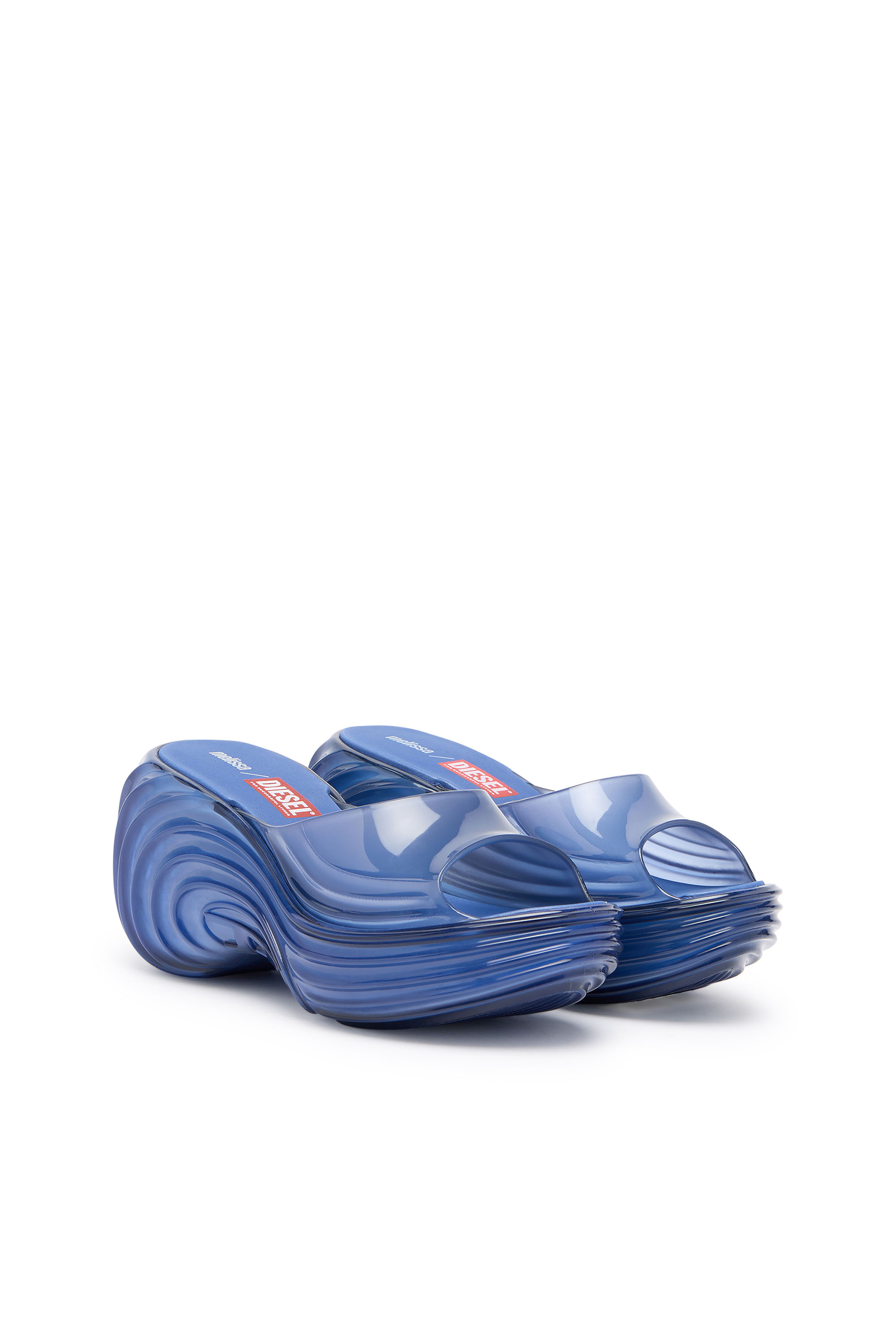 Diesel - MELISSA QUANTUM PLATFORM, Mule platform in Melflex&reg; Donna in Blu - 2