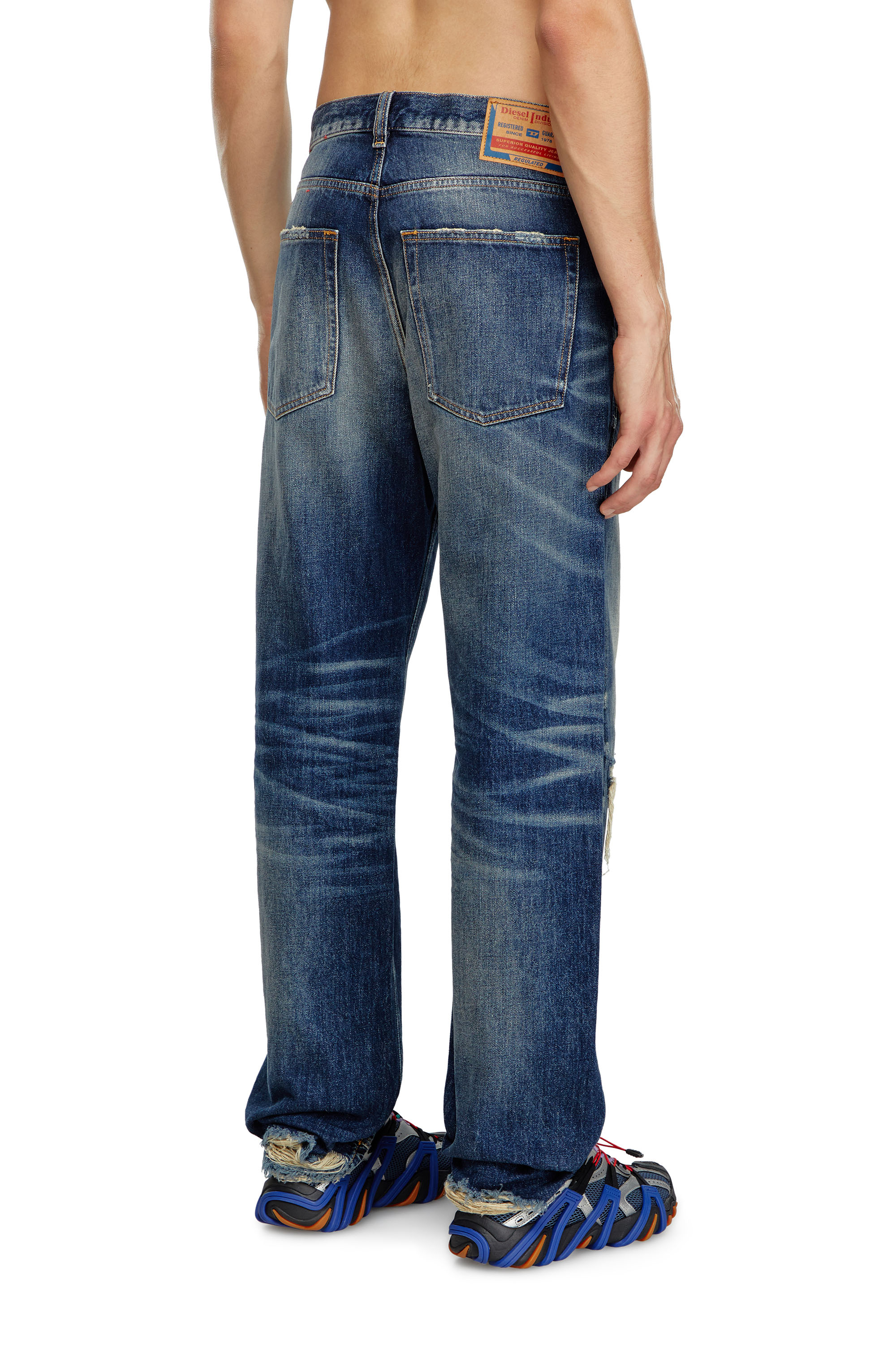 Diesel - Uomo Straight Jeans 2010 D-Macs 09J95, Blu Scuro - Image 3