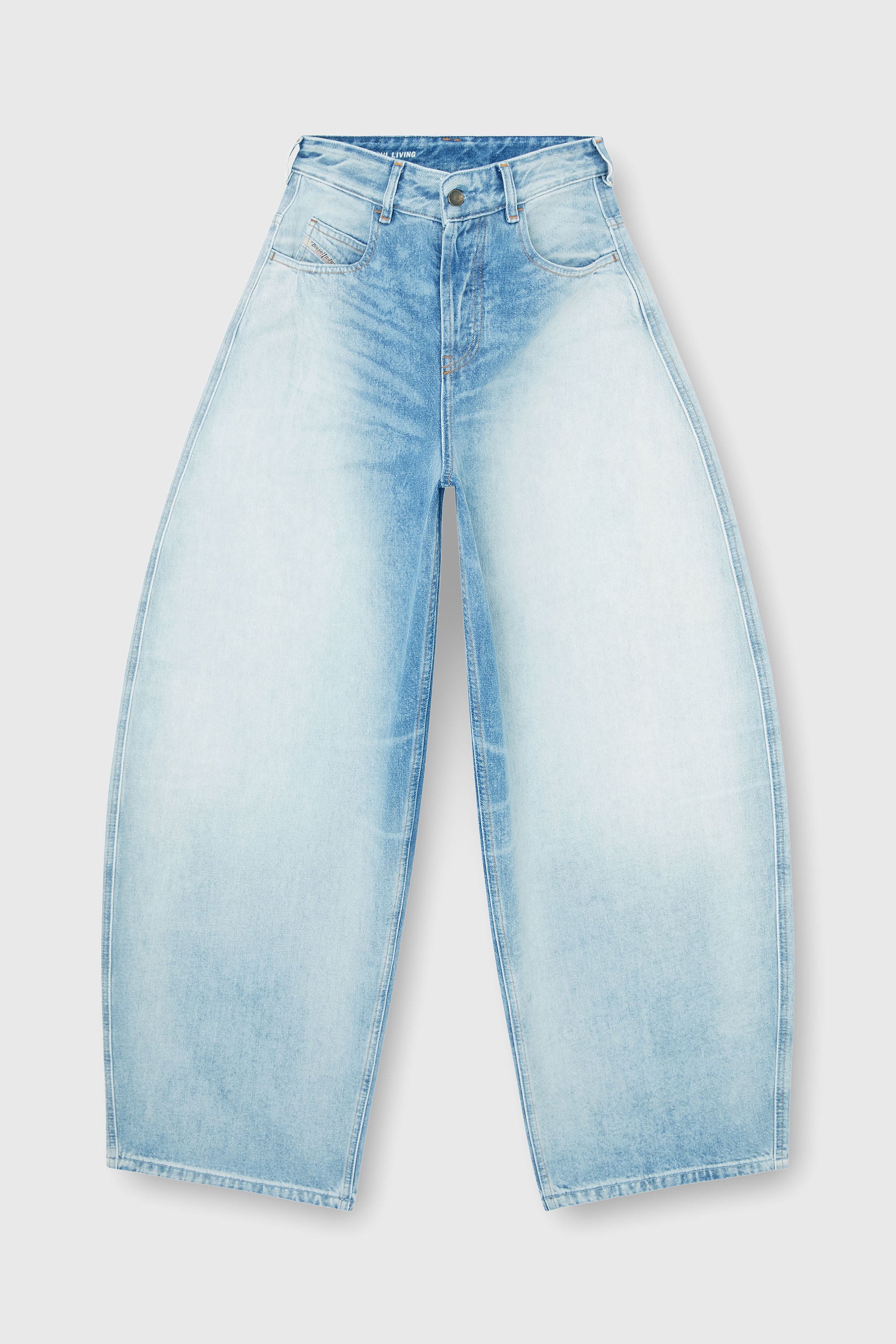 Diesel - Relaxed Jeans 1987 D-Khelz 007EE Donna, Blu Chiaro - Image 6