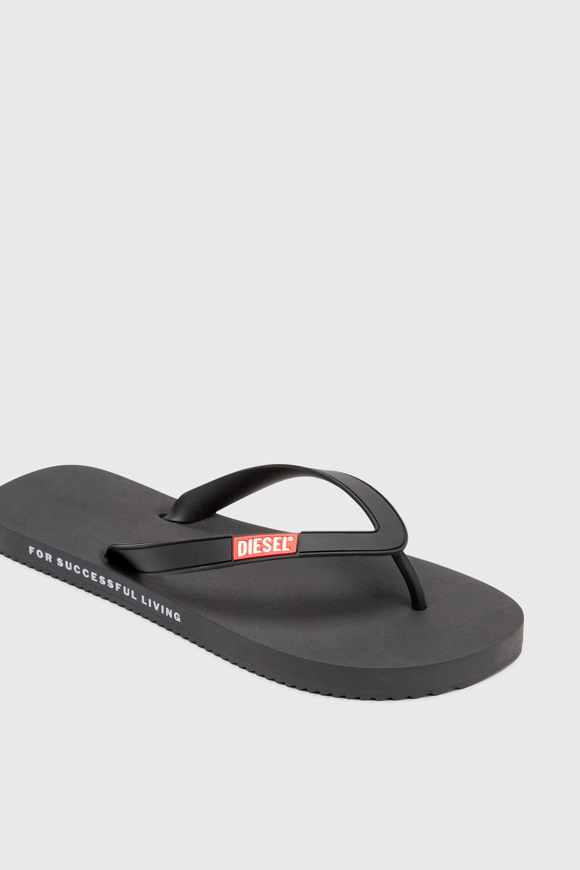 Diesel - SA-RIO, Sa-Rio-Infradito in gomma Uomo in Nero - 6