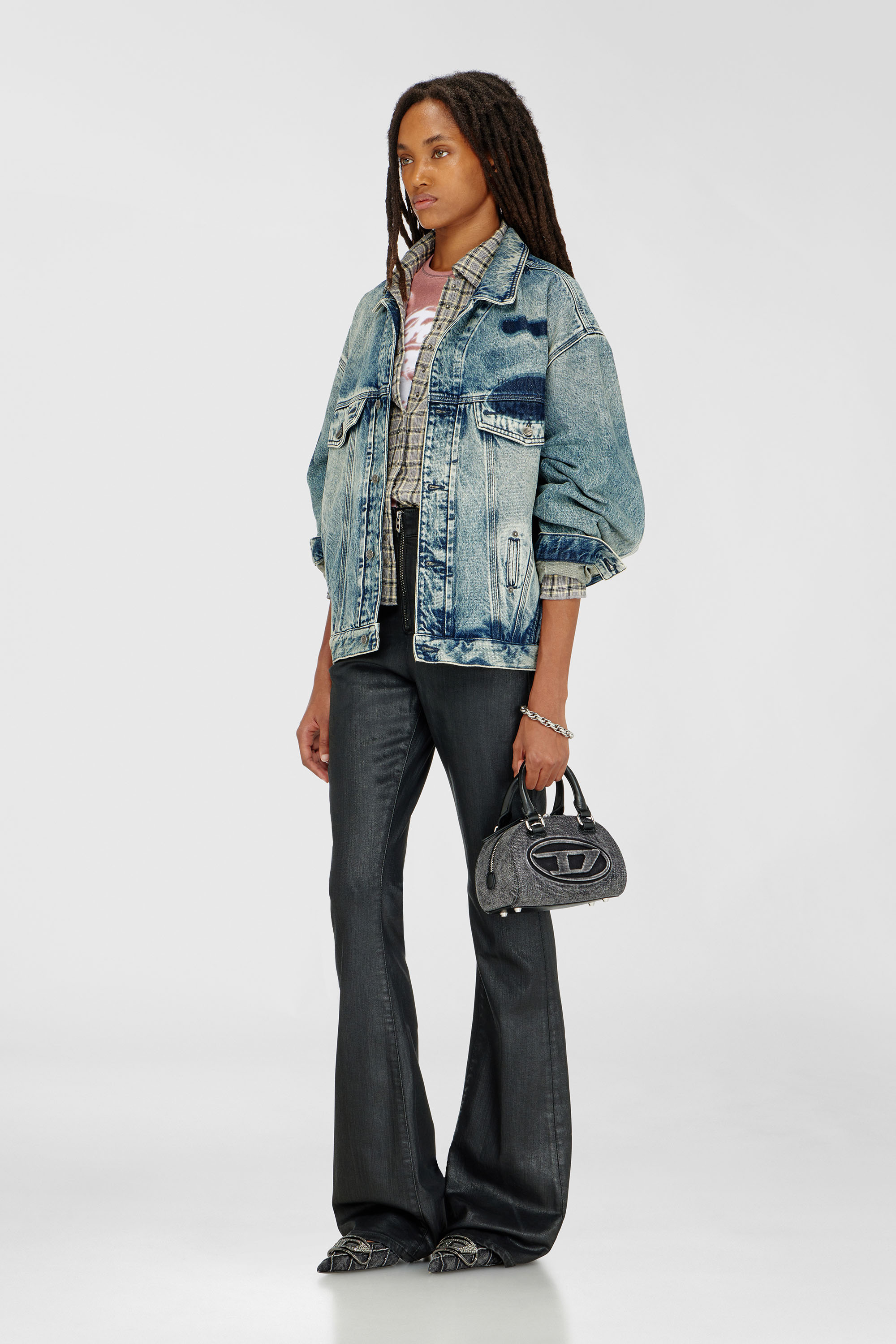 Diesel - Woman's Bootcut Jeans 1973 D-Partt 09P78, Black/Dark grey - 1