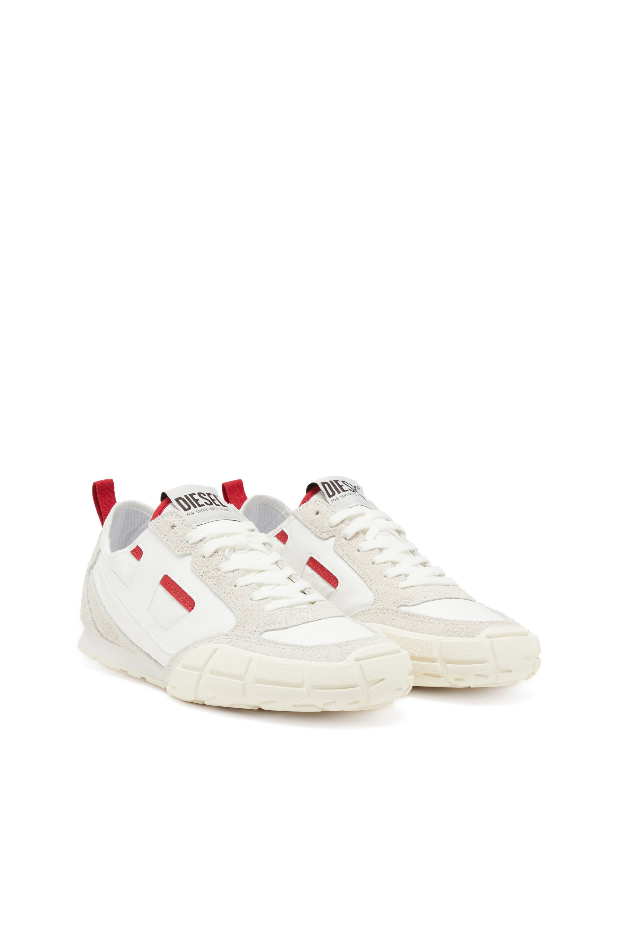 Diesel - S-PAGODHA LOW, Sneaker in pelle, suede e ripstop Uomo in Multicolor - 2