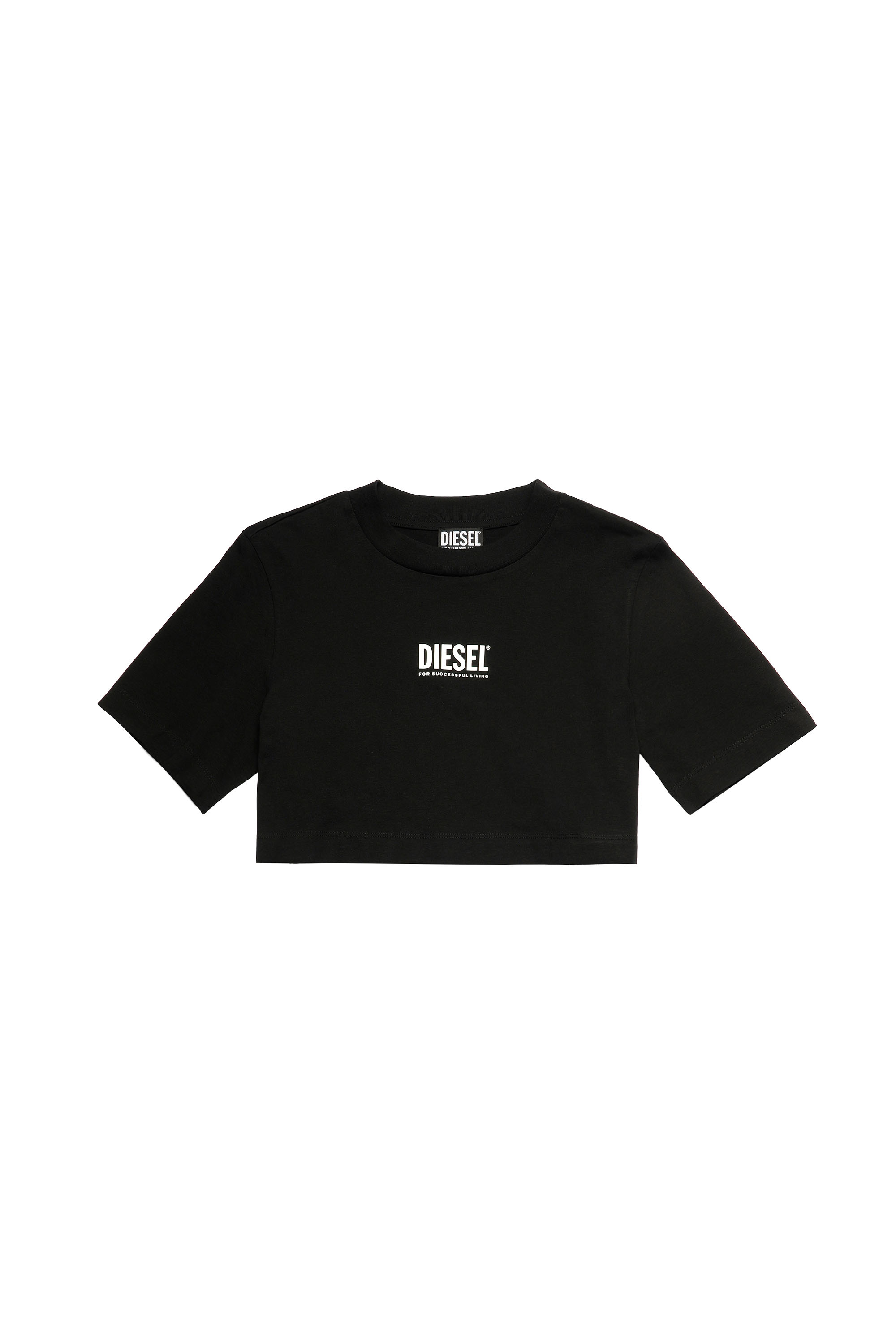 T-RECROP-ECOSMALLOGO, Schwarz - T-Shirts