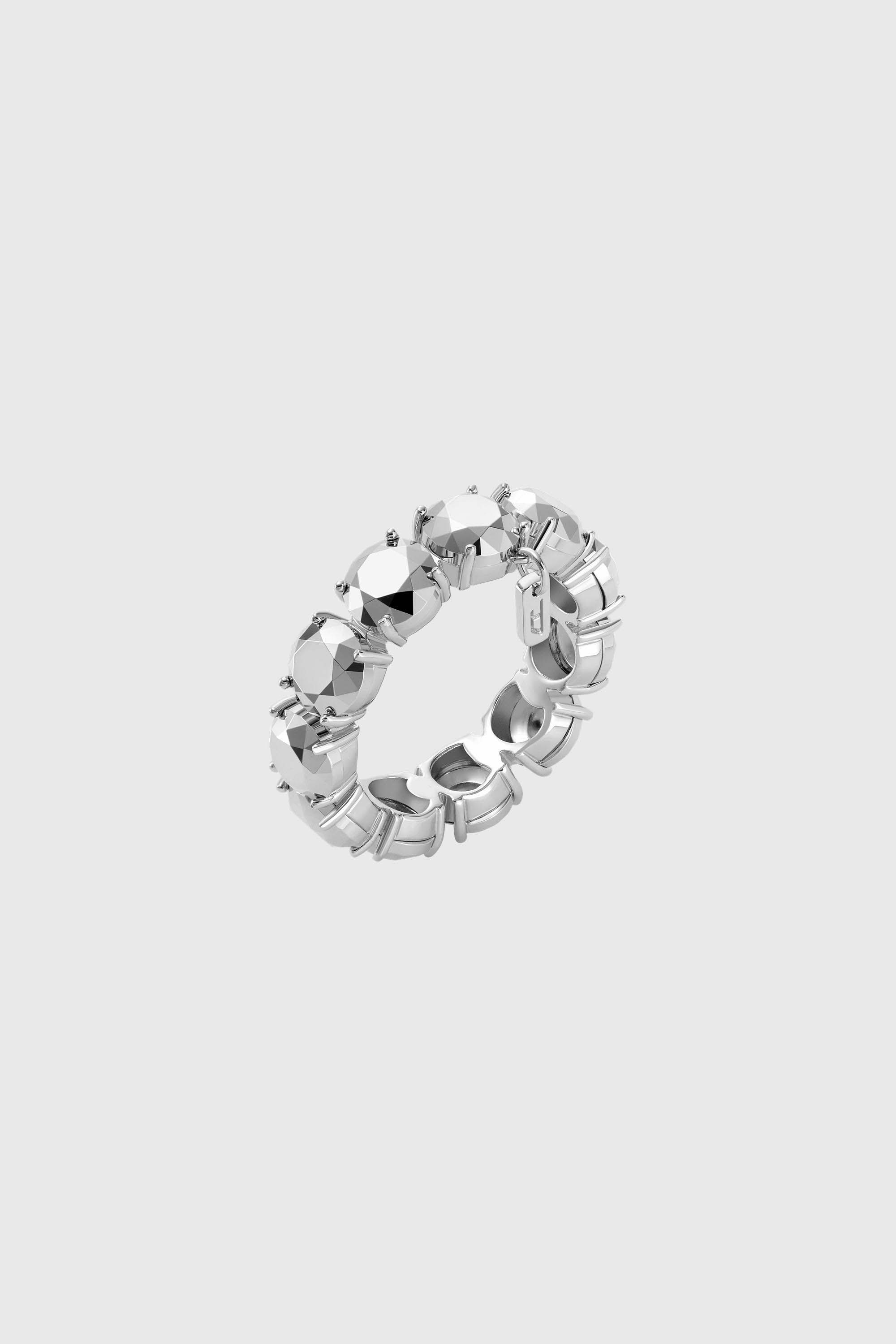 Diesel - DL1359040 STERLING SILVER JEWEL, Anello a fascia in argento sterling Unisex in Argento - 1