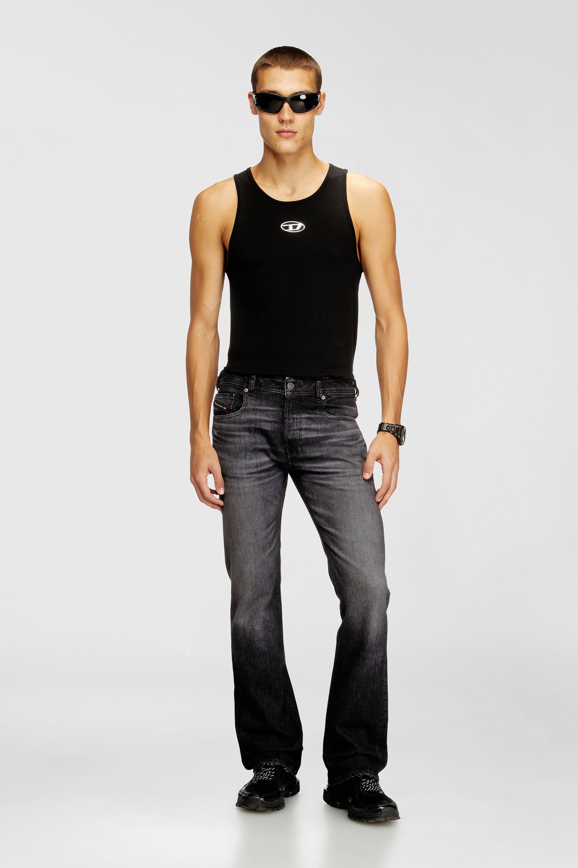 Diesel - Herren Bootcut Jeans 2007 Zatiny 09N48, Schwarz/Dunkelgrau - 2