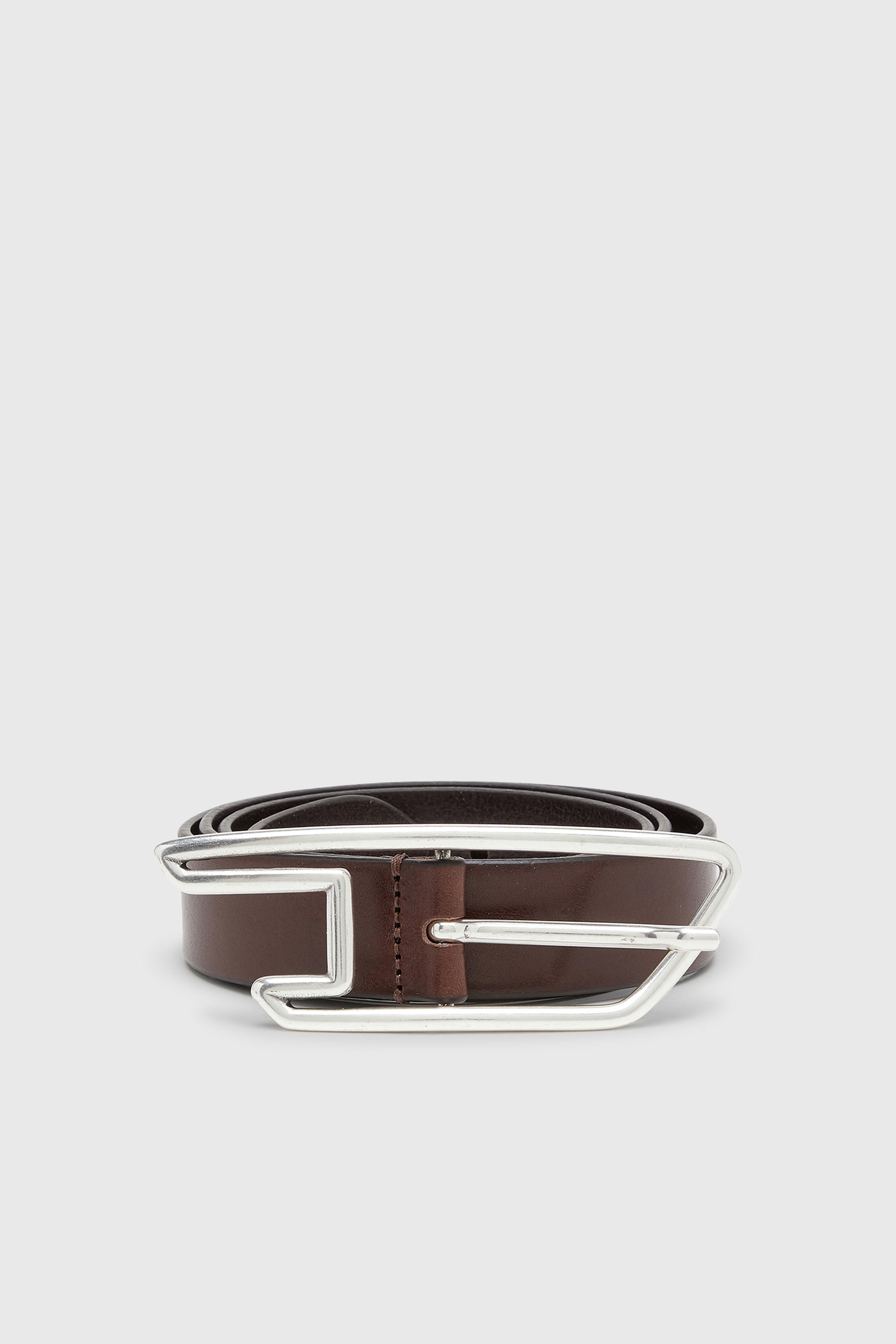 Diesel - B-D LINE 30, Ceinture 3 cm en cuir avec boucle &agrave; logo D Mixte in Marron - 1