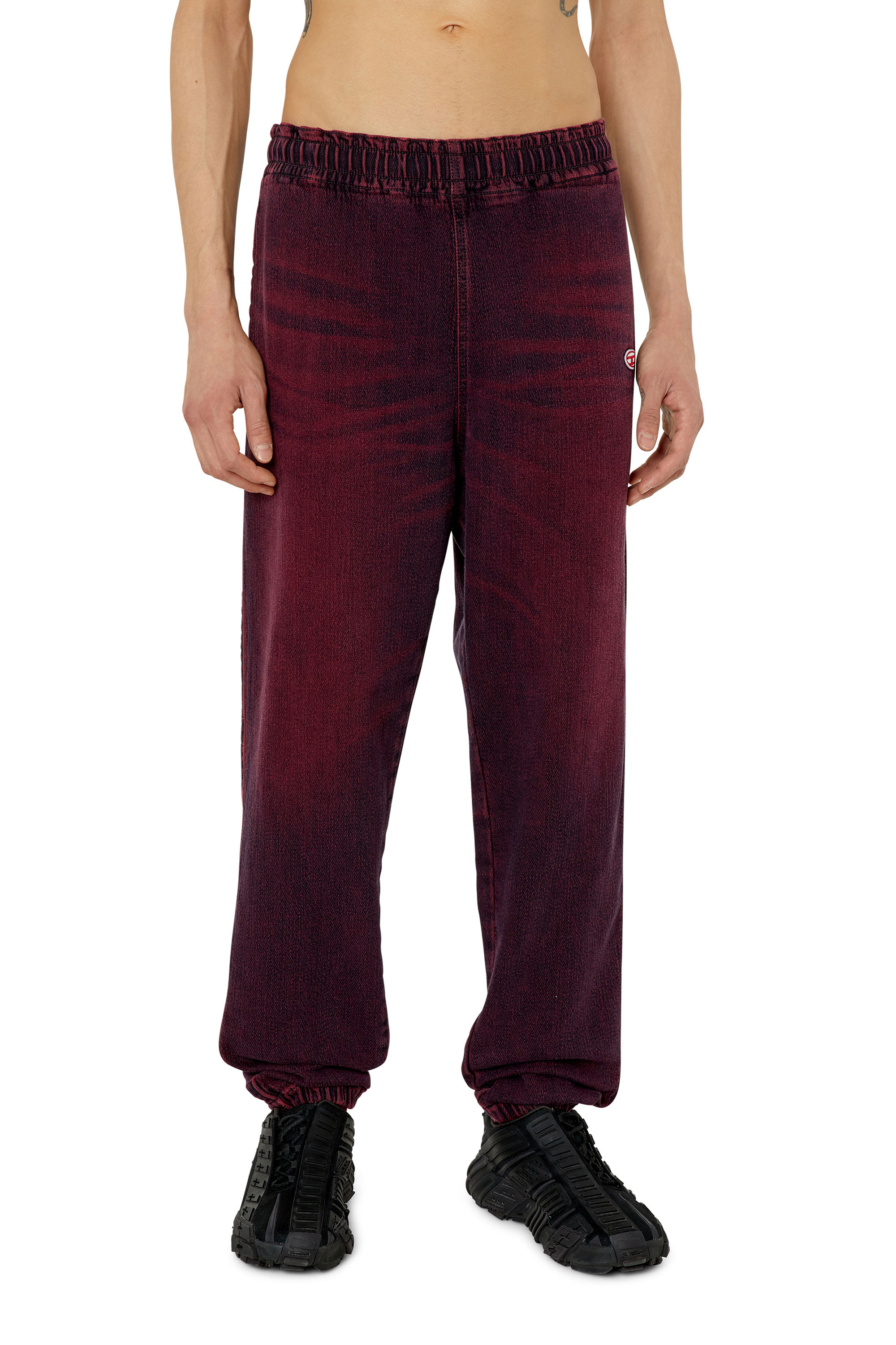 Diesel - D-Lab Track Denim 09G91 Tapered, Borgogna - Image 3