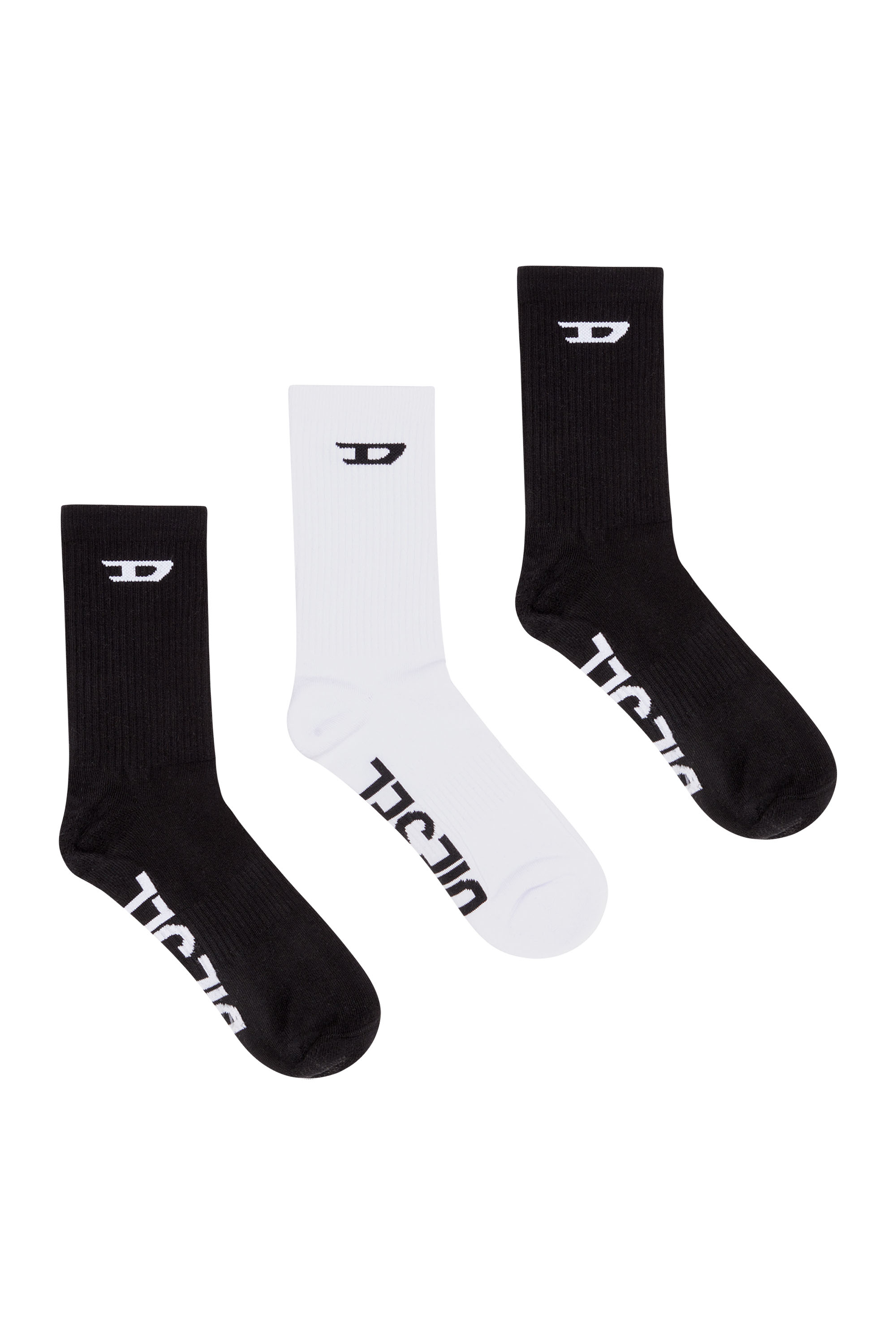 SKM-RAY-THREEPACK, Black/White - Socks