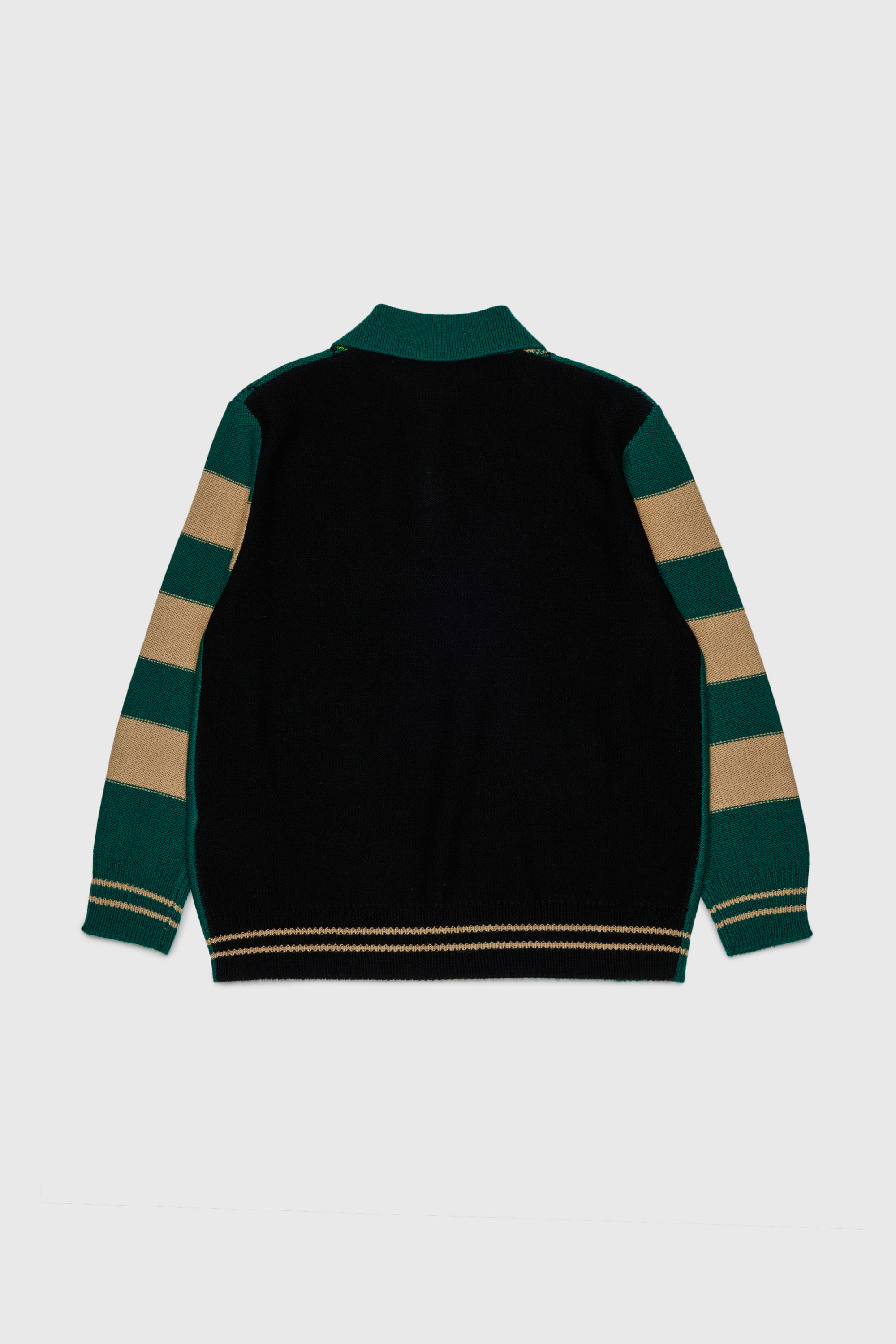 Diesel - KROMBY OVER, Unisex Polo-Pullover aus Wollmischung mit Argyle-Muster in Gr&uuml;n - 2