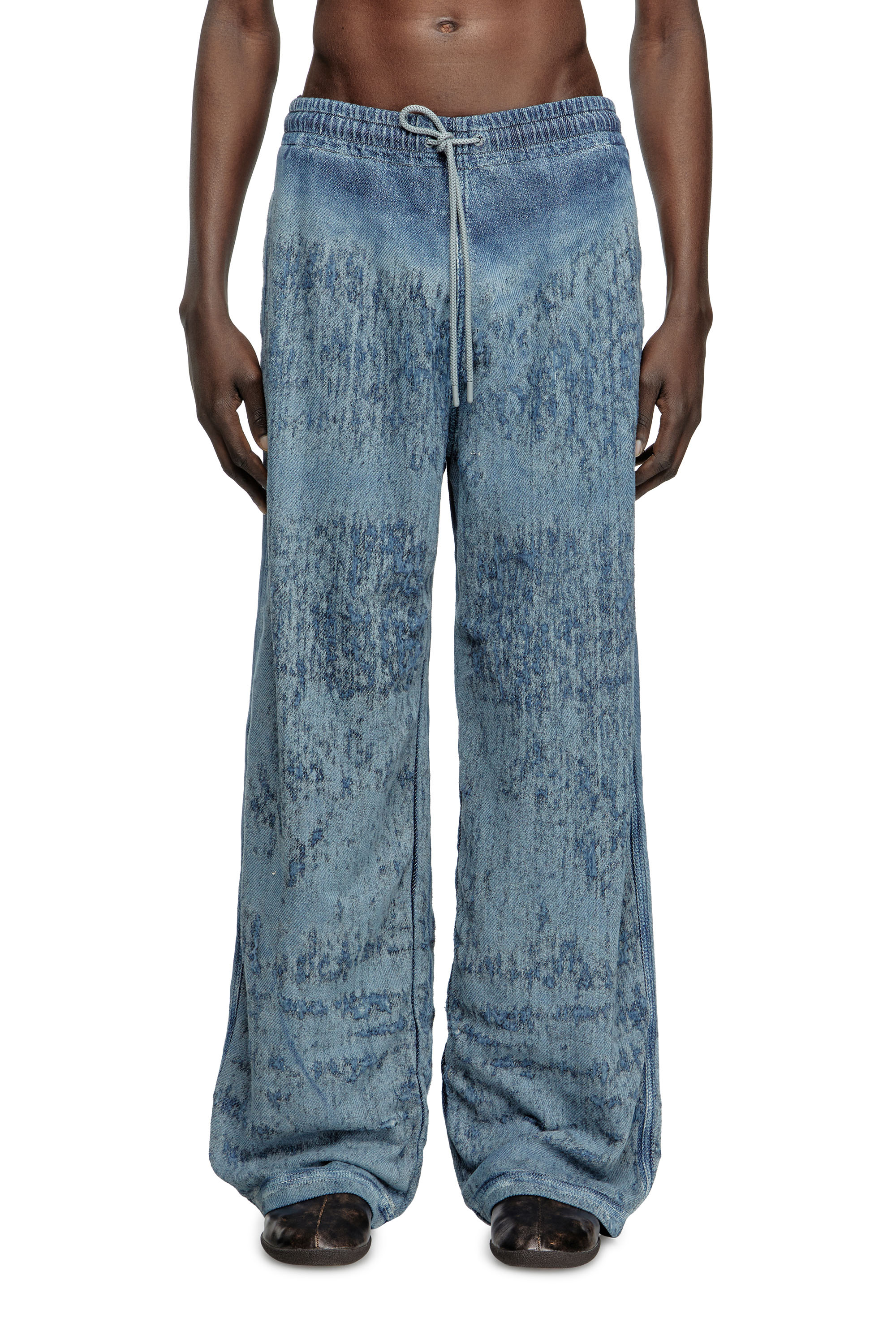 Diesel - Relaxed Jeans D-Enimos 068RQ Uomo, Blu medio - Image 1