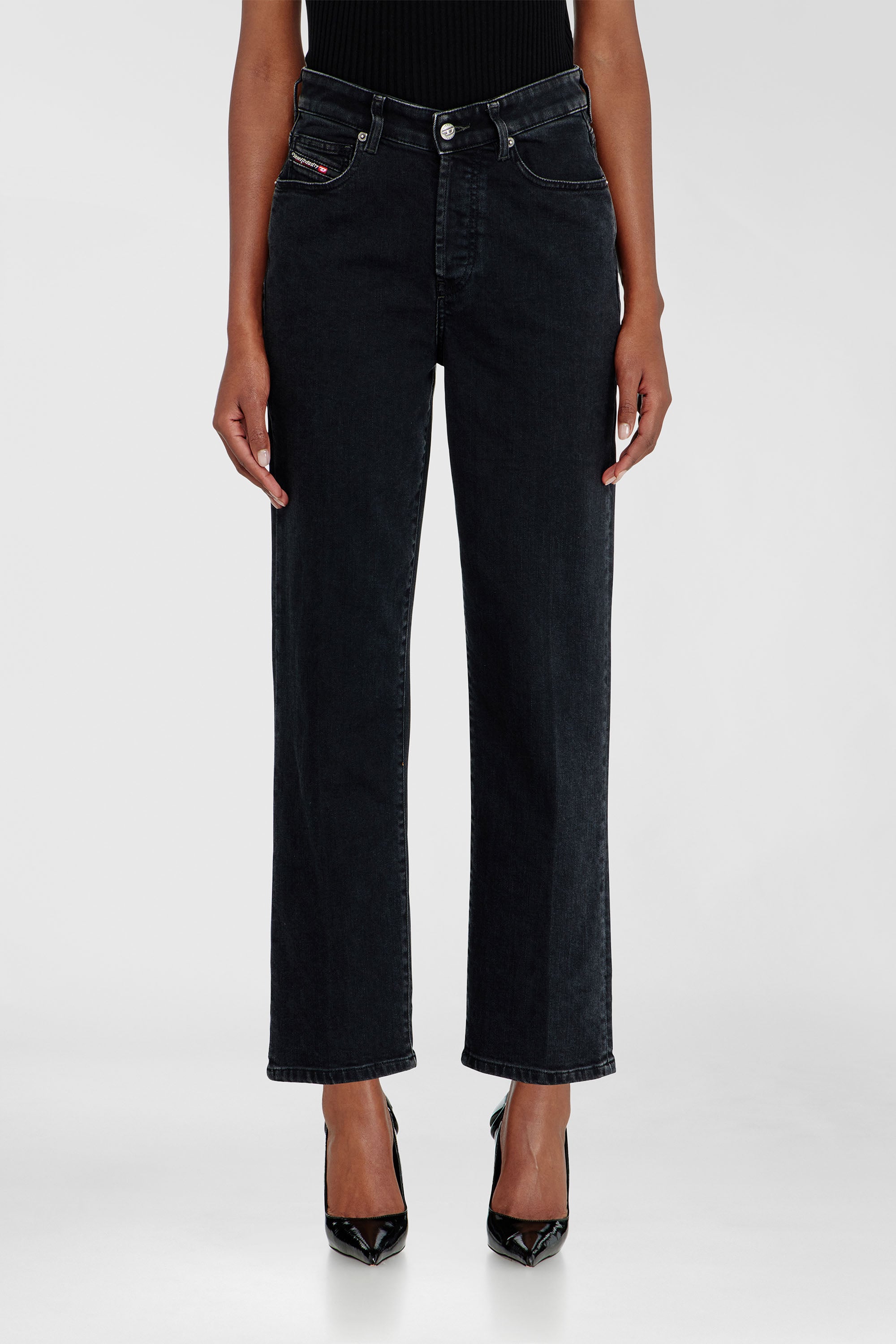 Diesel - Regular Jeans 1981 D-Went 09N89 Femme, Noir/Gris fonc&eacute; - Image 2