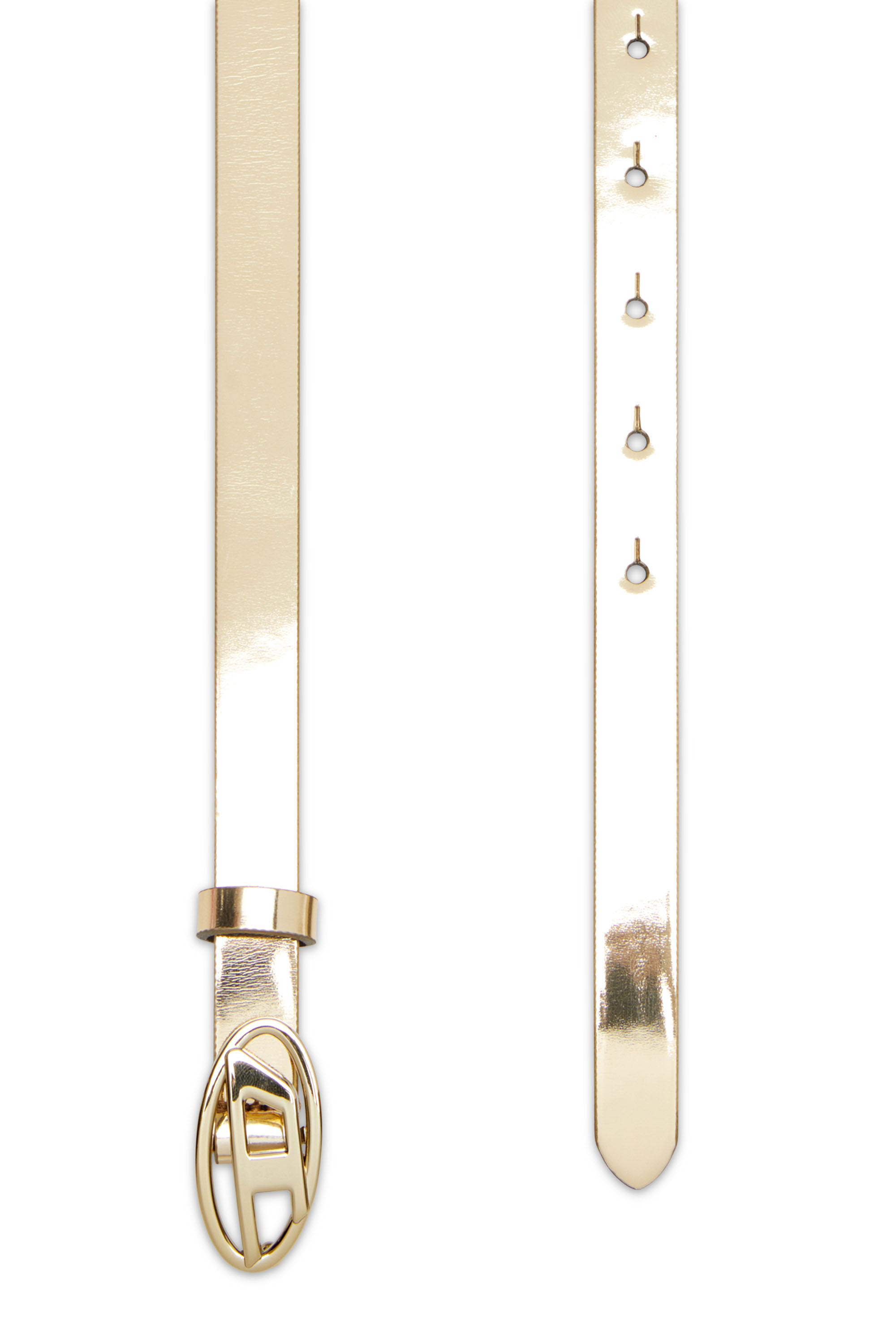 Diesel - B-1DR 15, Ceinture de 1,5 cm avec finition métallisée effet miroir Femme in ToBeDefined - 2