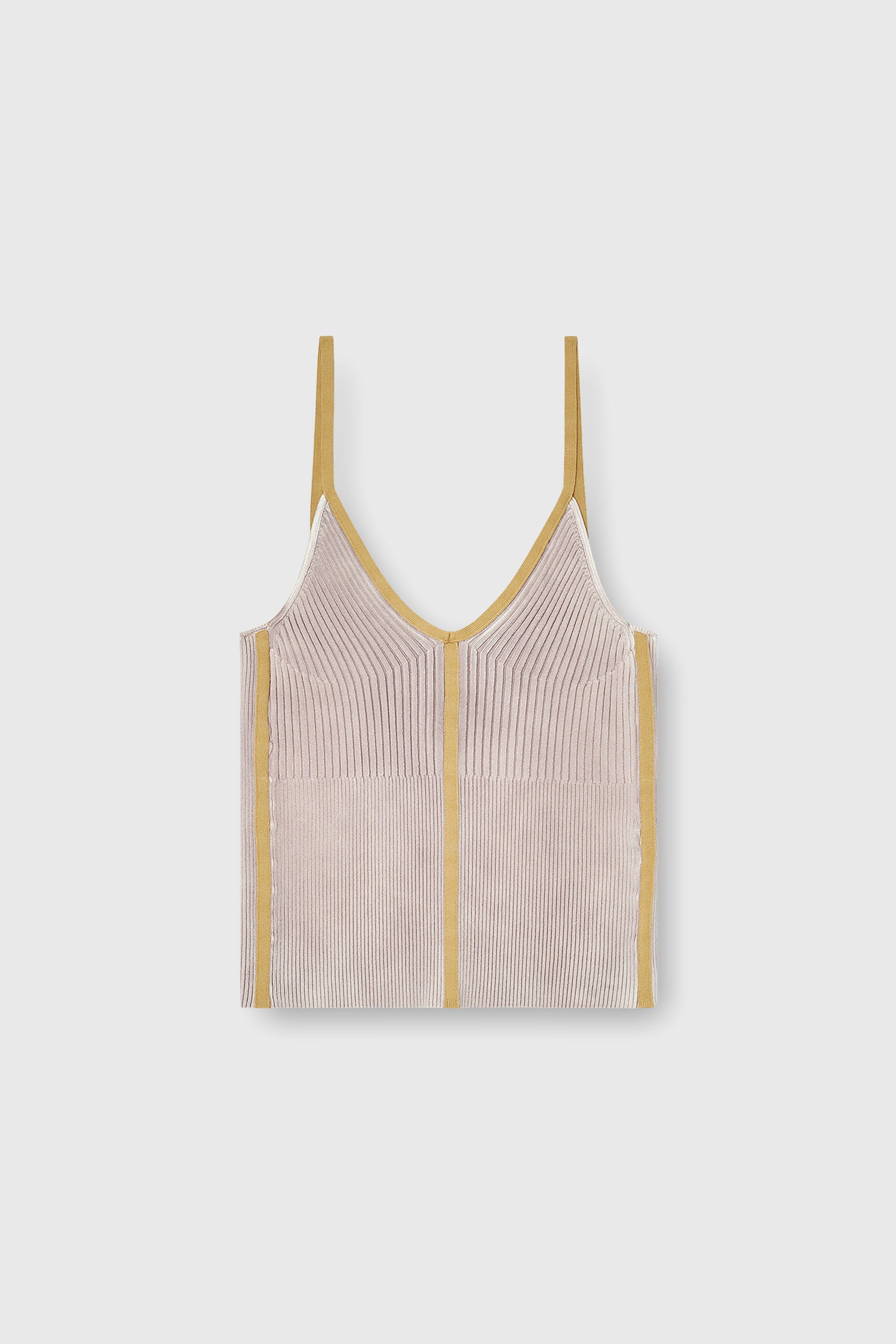 Diesel - M-SARMITE, Top a costine con bande a contrasto Donna in Viola - 2