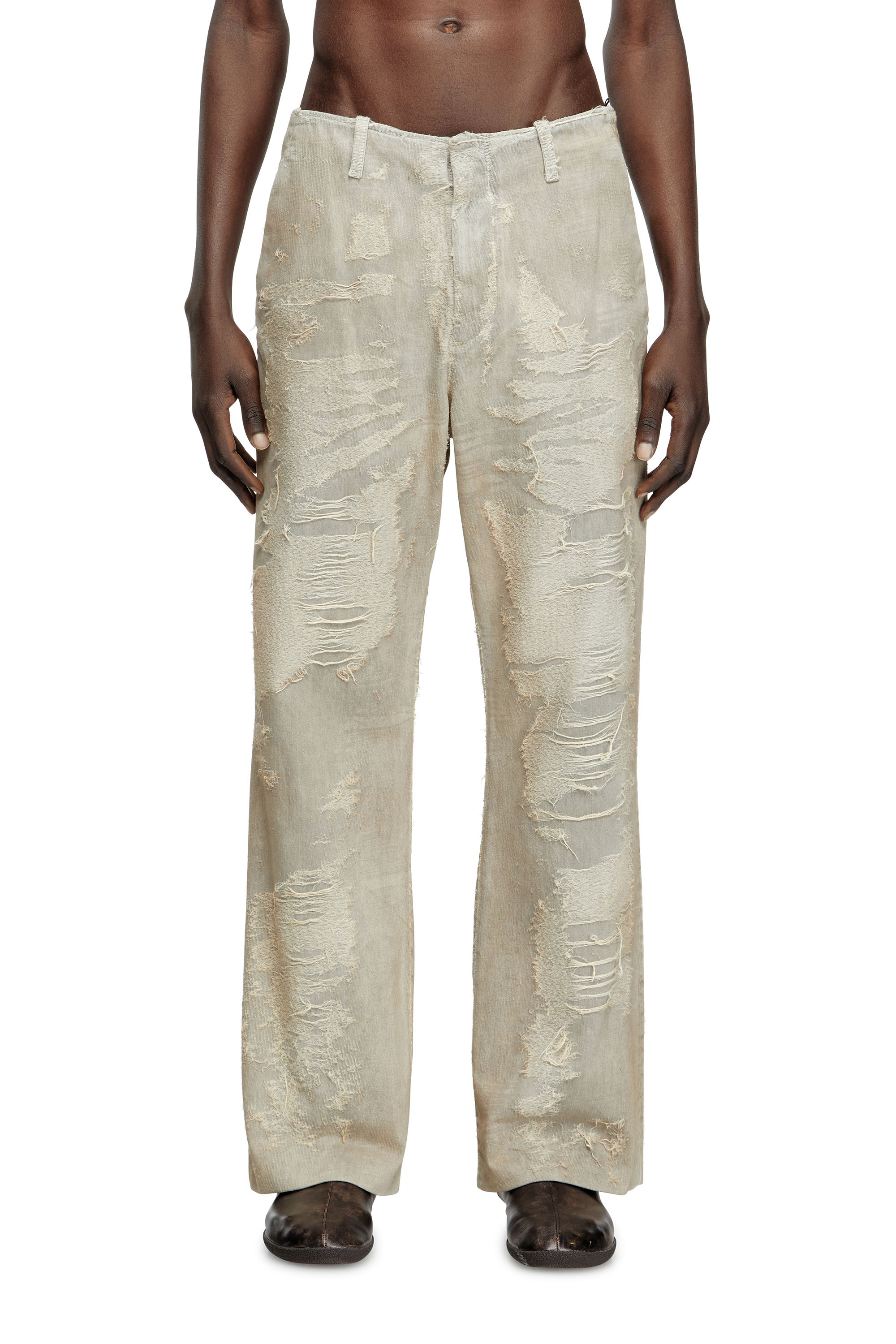 Diesel - Relaxed Jeans D-Boix 007AU Uomo, Grigio Chiaro - Image 1