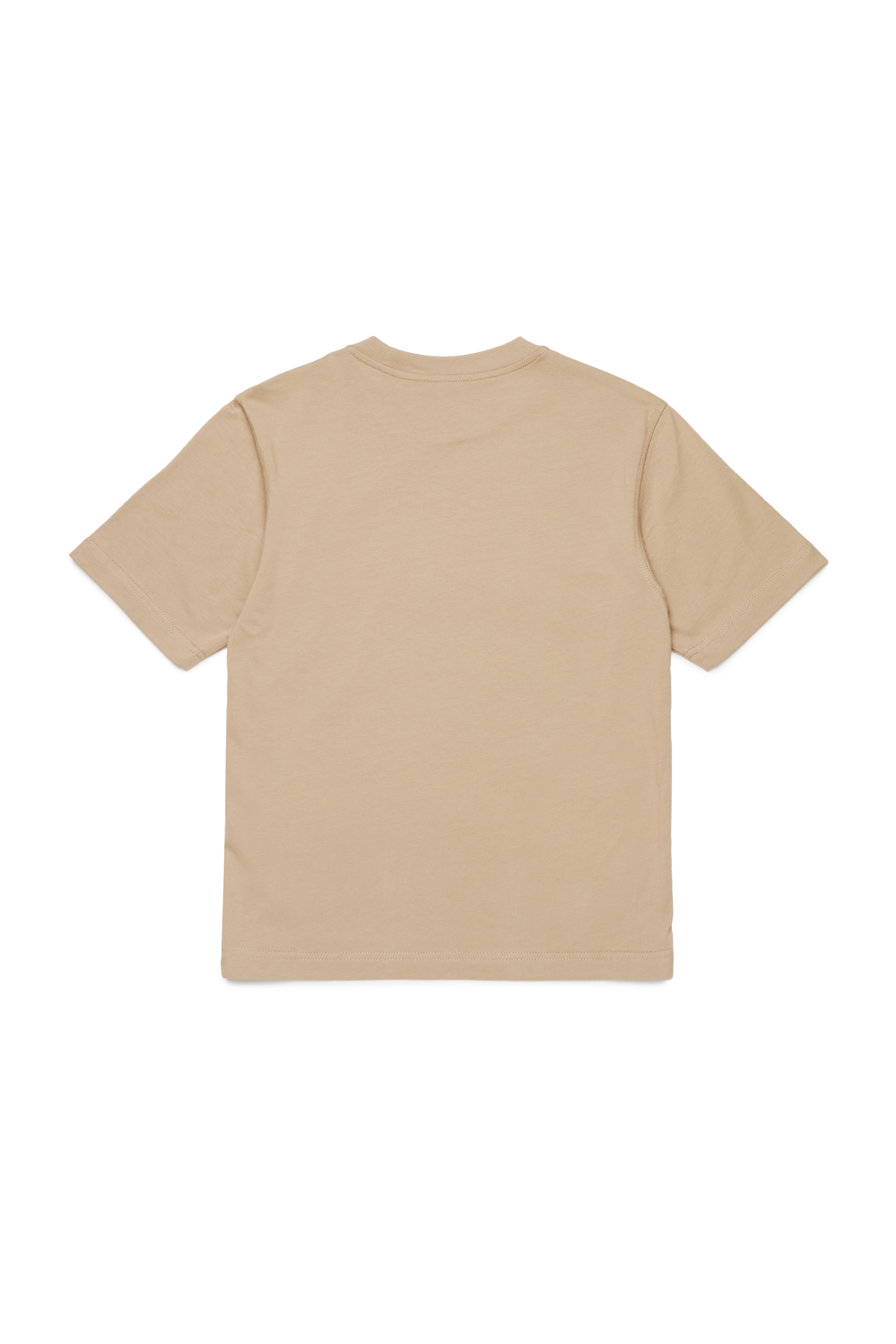 Diesel - TJUSTL4 OVER, T-shirt avec imprimé empiècement jacron Homme in Marron - 2