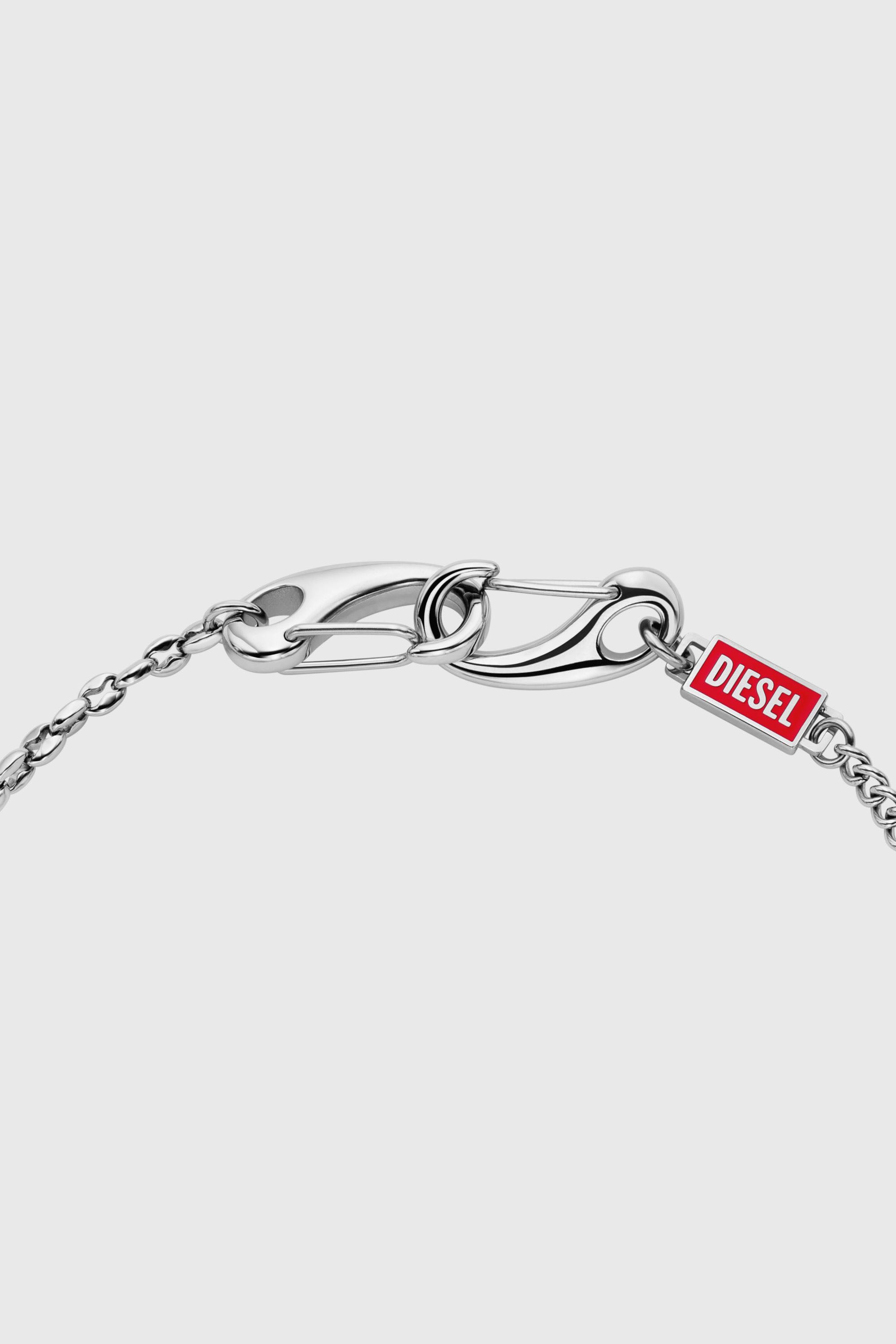 Diesel - DX1695040 JEWELLERY, Collier cha&icirc;ne multi-usage en acier inoxydable Mixte in Gris argent&eacute; - 2